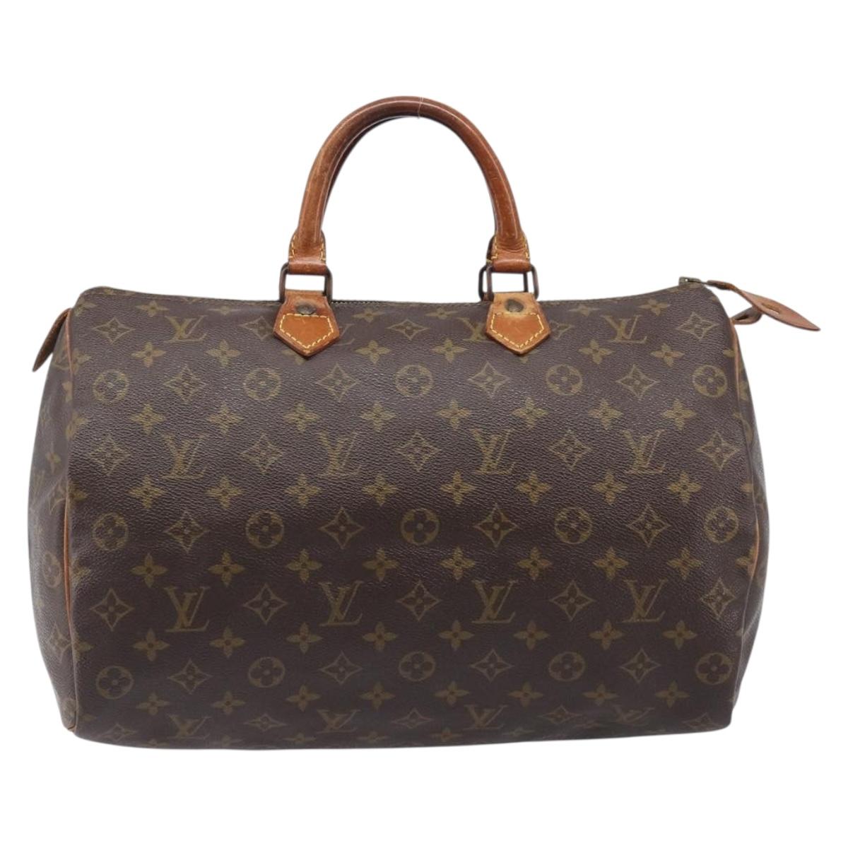 LOUIS VUITTON Monogram Speedy 35 Hand Bag M41524 LV Auth bs37191