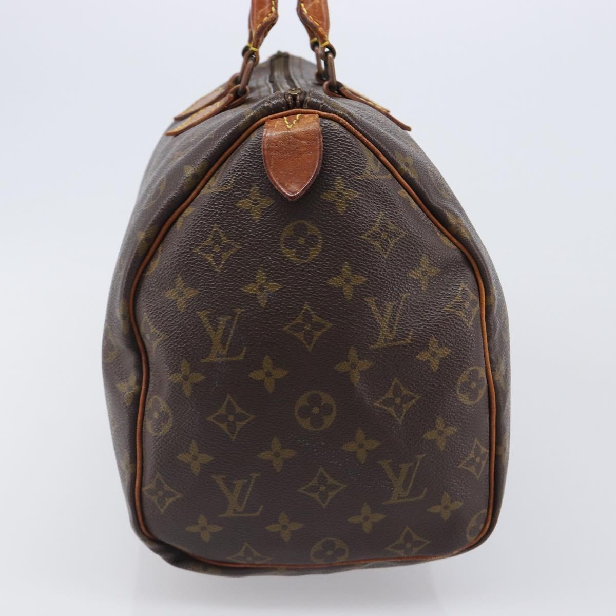 LOUIS VUITTON Monogram Speedy 35 Hand Bag M41524 LV Auth bs37191