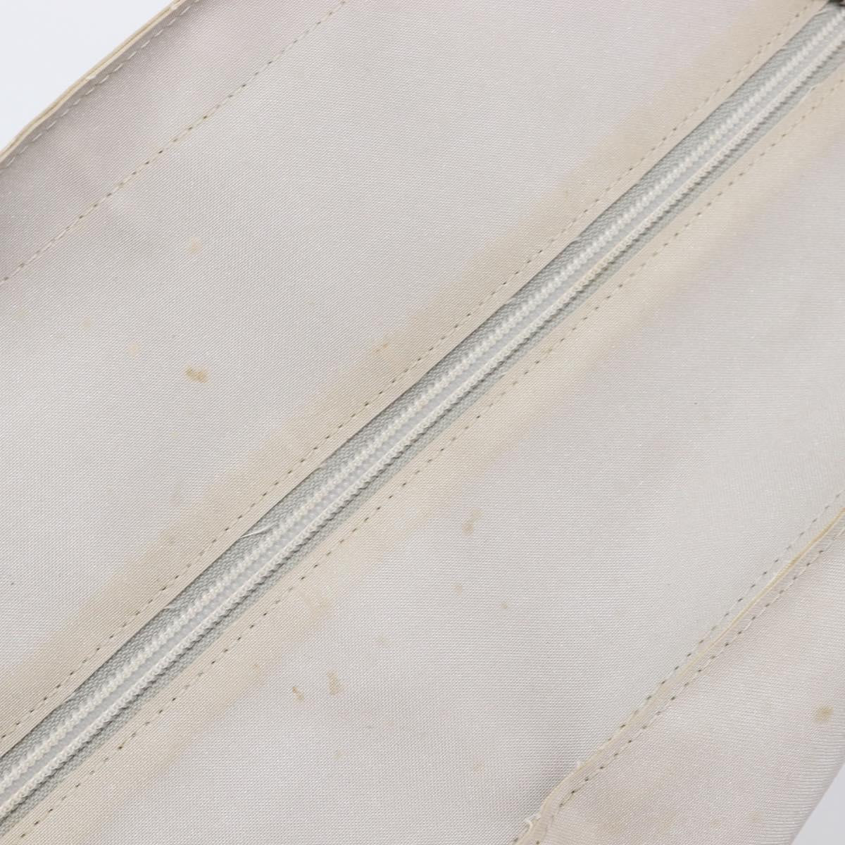 CHANEL Sports Tote Bag Nylon Gray Silver CC Auth bs37193
