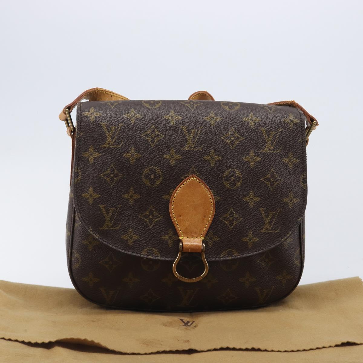 LOUIS VUITTON Monogram Saint Cloud GM Shoulder Bag M51242 LV Auth bs37197
