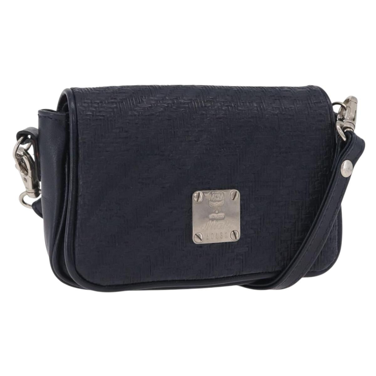 MCM Shoulder Bag PVC Navy Auth bs37199