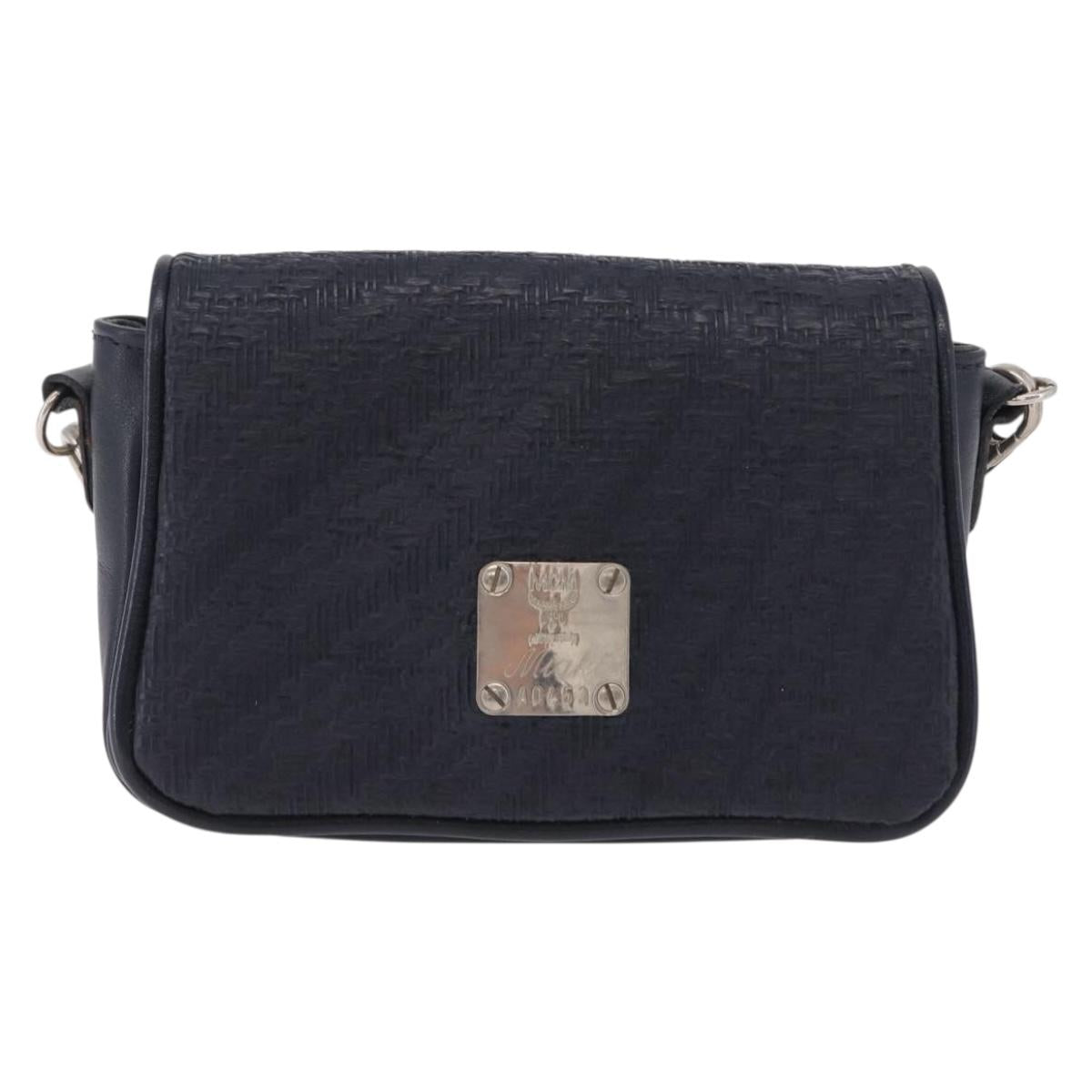 MCM Shoulder Bag PVC Navy Auth bs37199