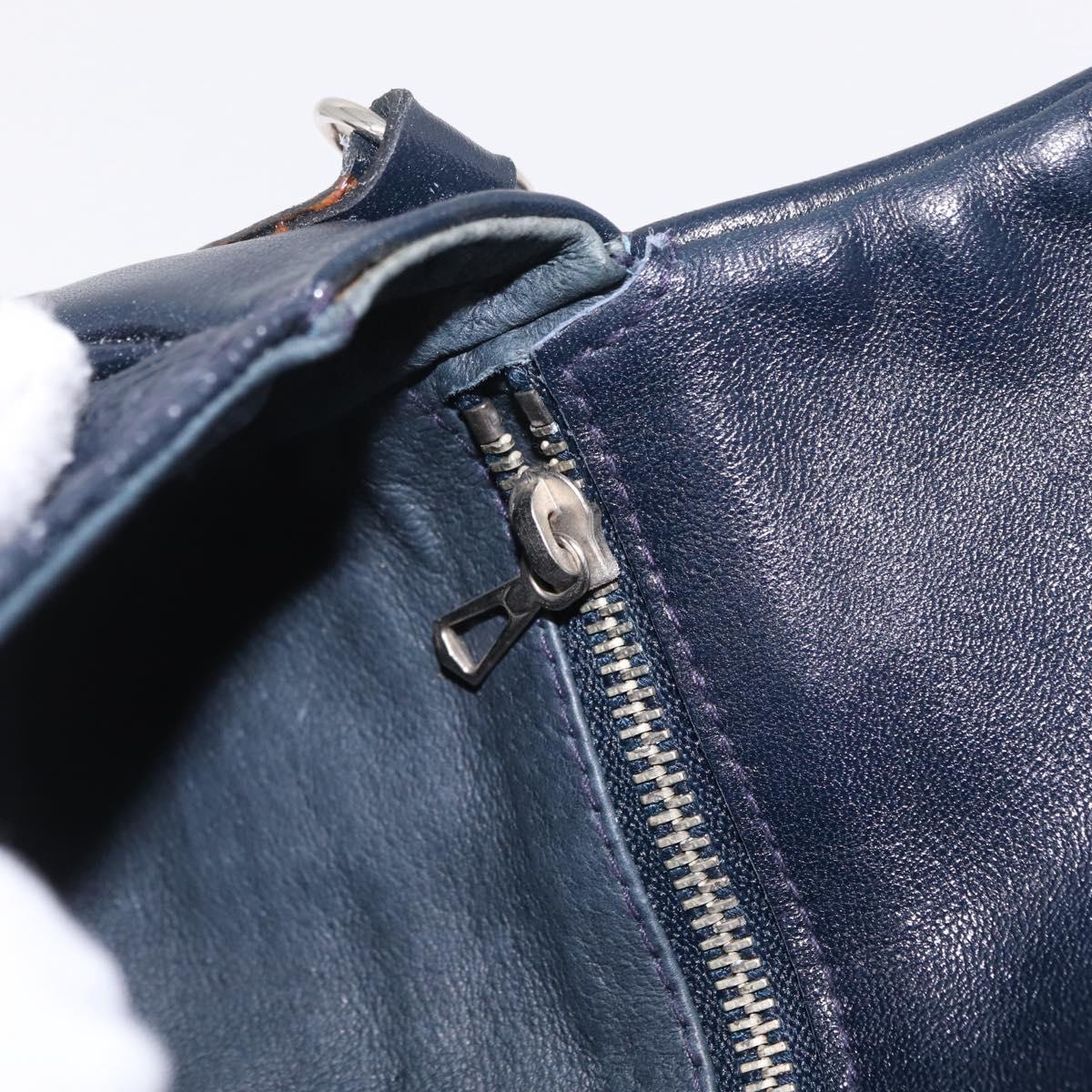 MCM Shoulder Bag PVC Navy Auth bs37199