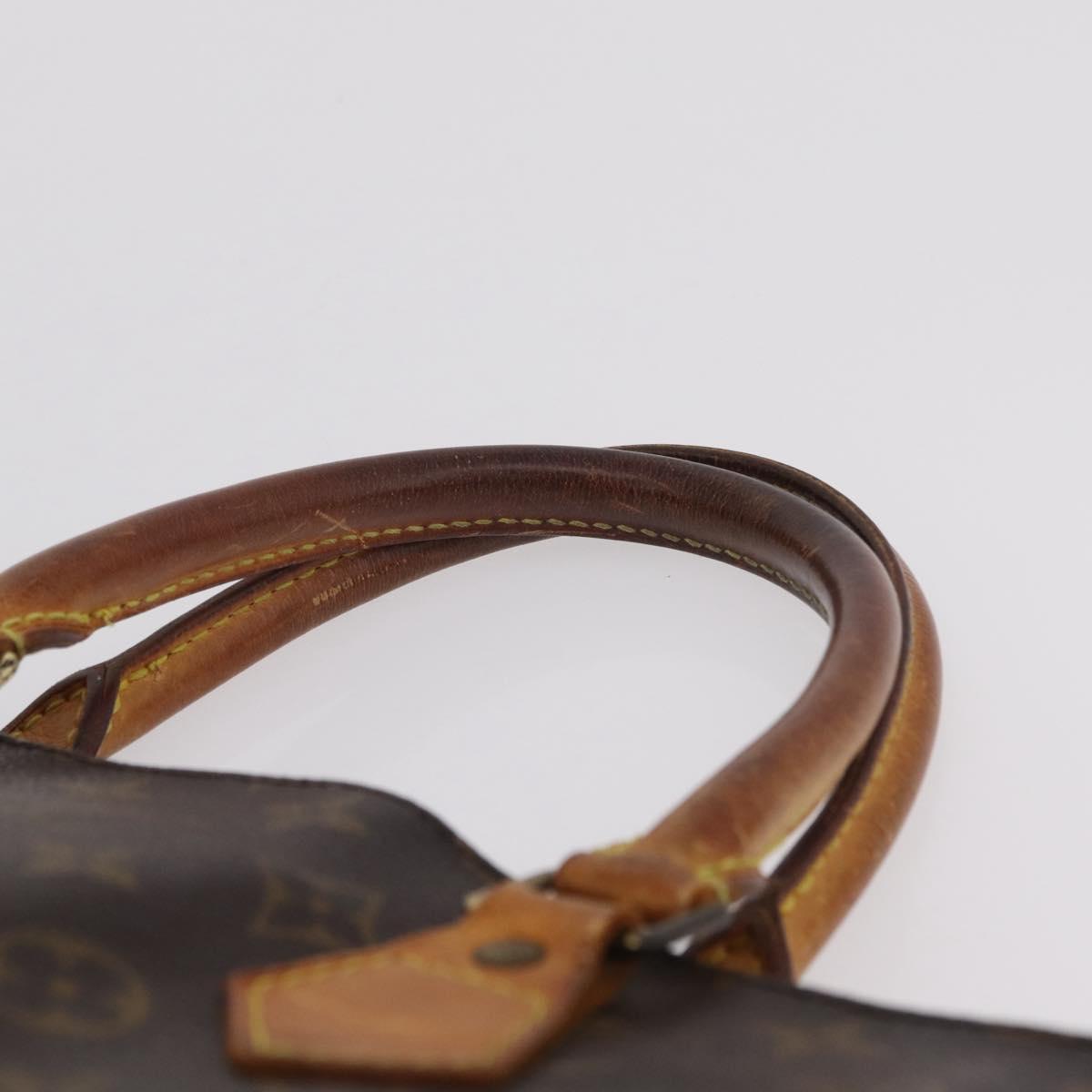 LOUIS VUITTON Monogram Sac Plat Hand Bag M51140 LV Auth bs37205