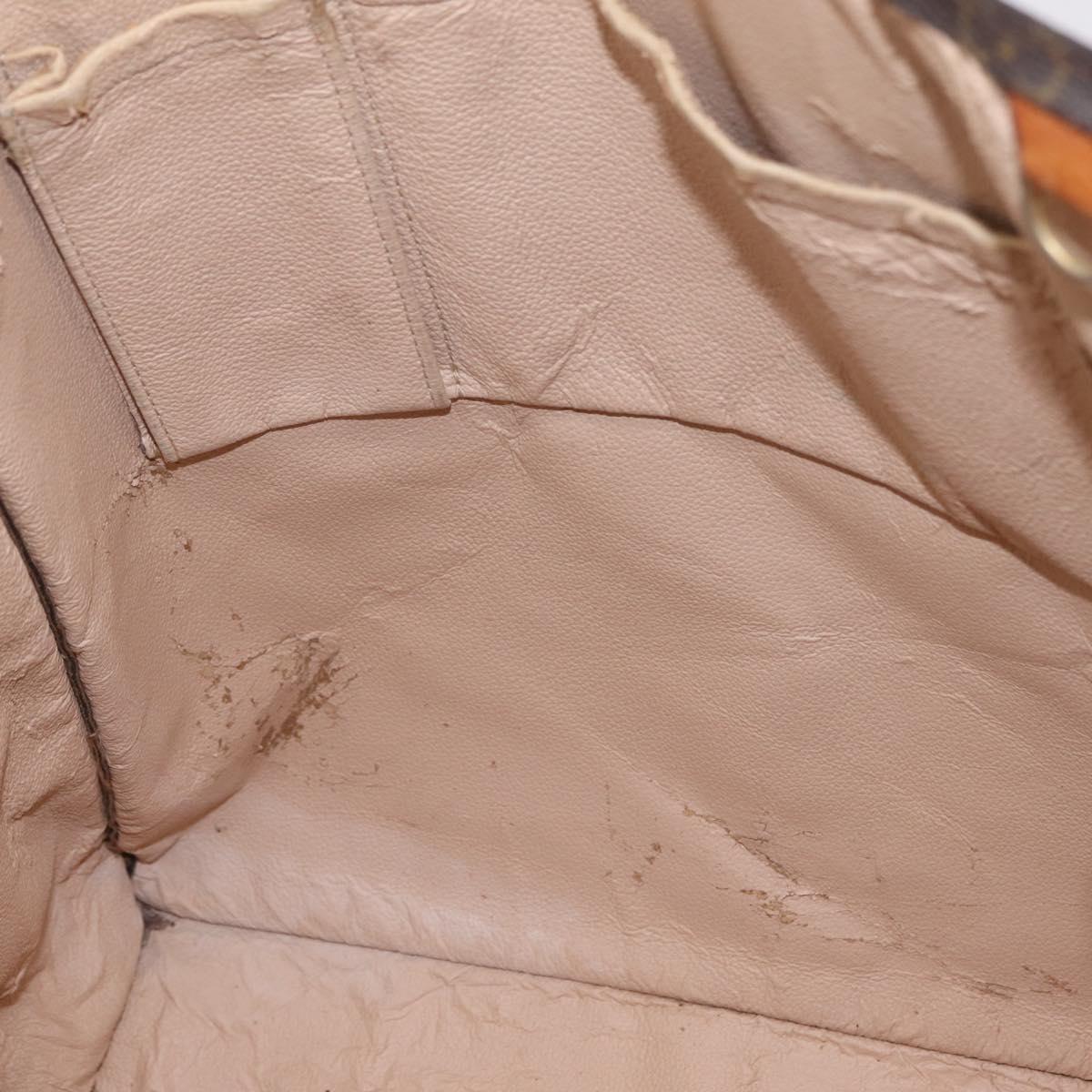 LOUIS VUITTON Monogram Sac Plat Hand Bag M51140 LV Auth bs37205