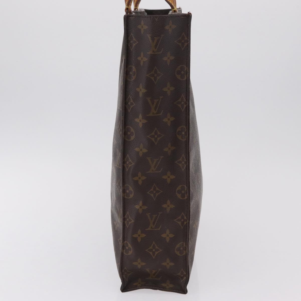 LOUIS VUITTON Monogram Sac Plat Hand Bag M51140 LV Auth bs37205