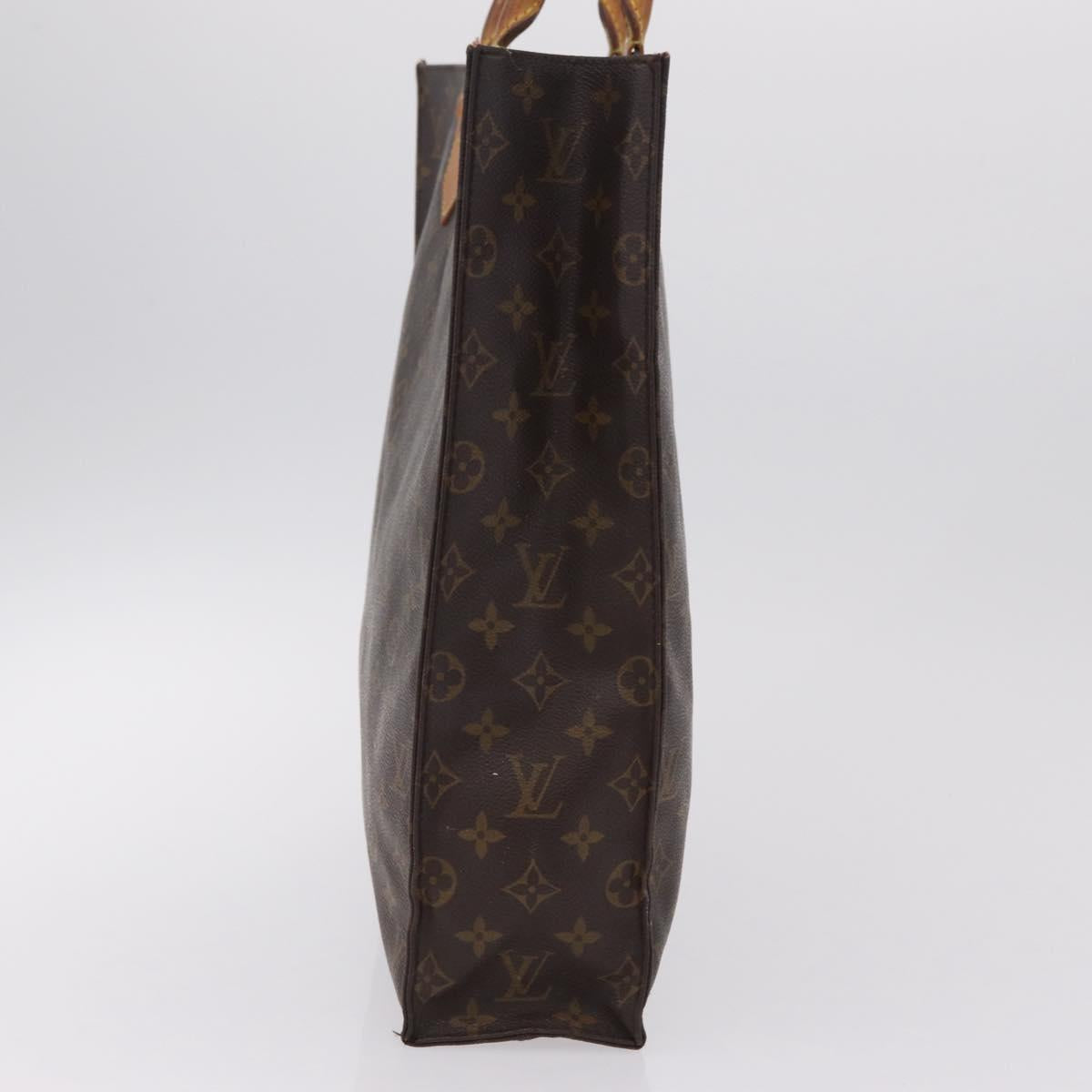 LOUIS VUITTON Monogram Sac Plat Hand Bag M51140 LV Auth bs37205