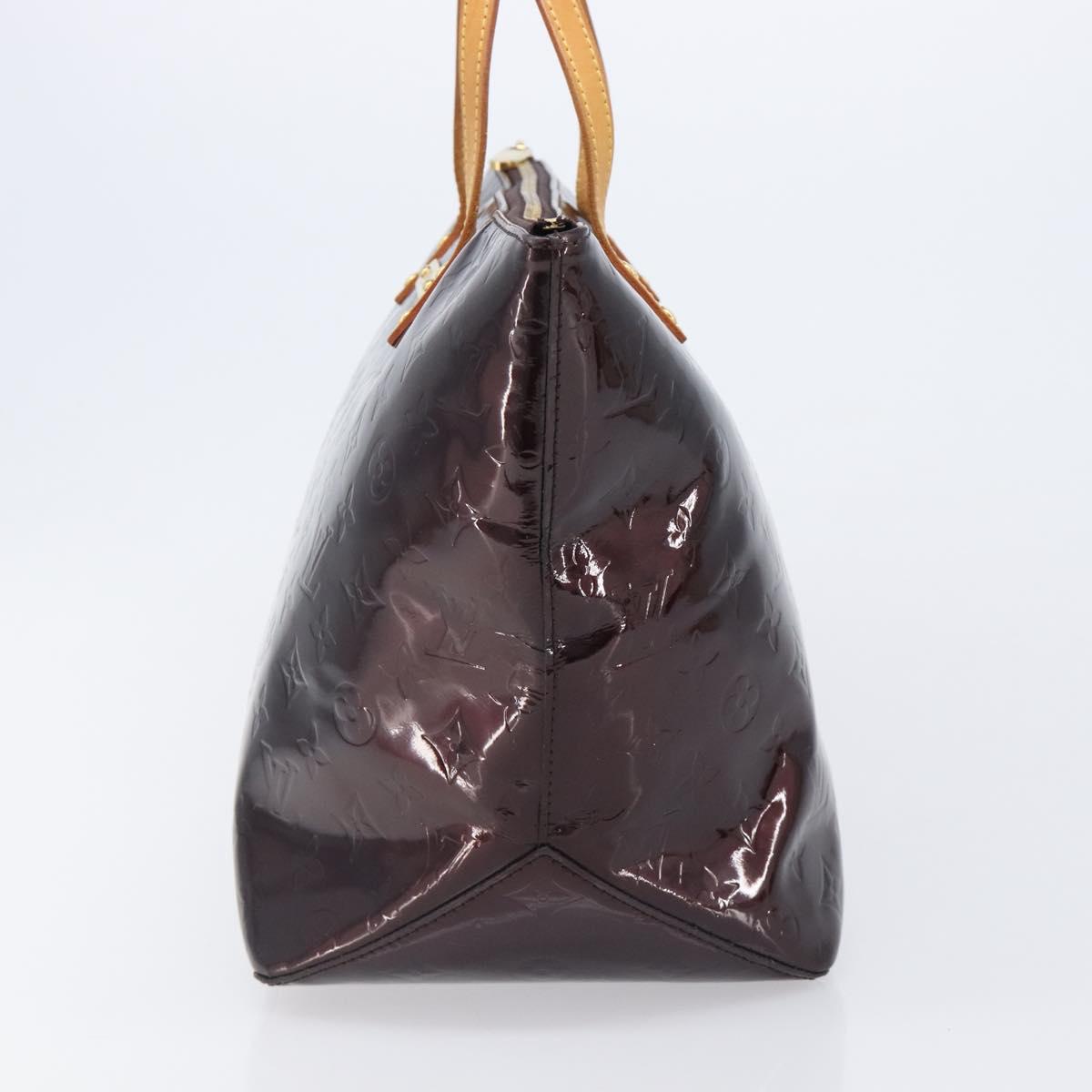 LOUIS VUITTON Monogram Vernis Bellevue GM Bag Amarante M93589 LV Auth bs37206