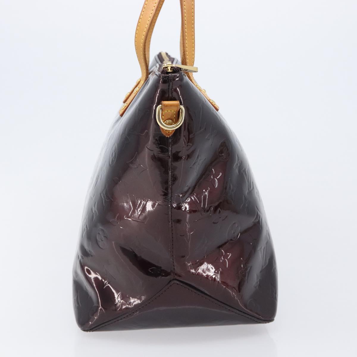 LOUIS VUITTON Monogram Vernis Bellevue GM Bag Amarante M93589 LV Auth bs37206