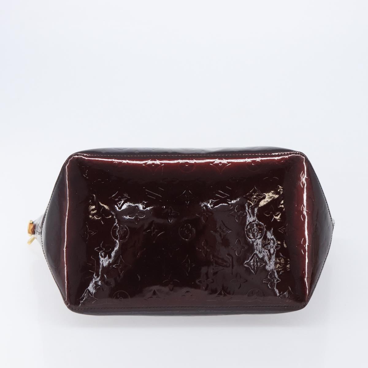 LOUIS VUITTON Monogram Vernis Bellevue GM Bag Amarante M93589 LV Auth bs37206
