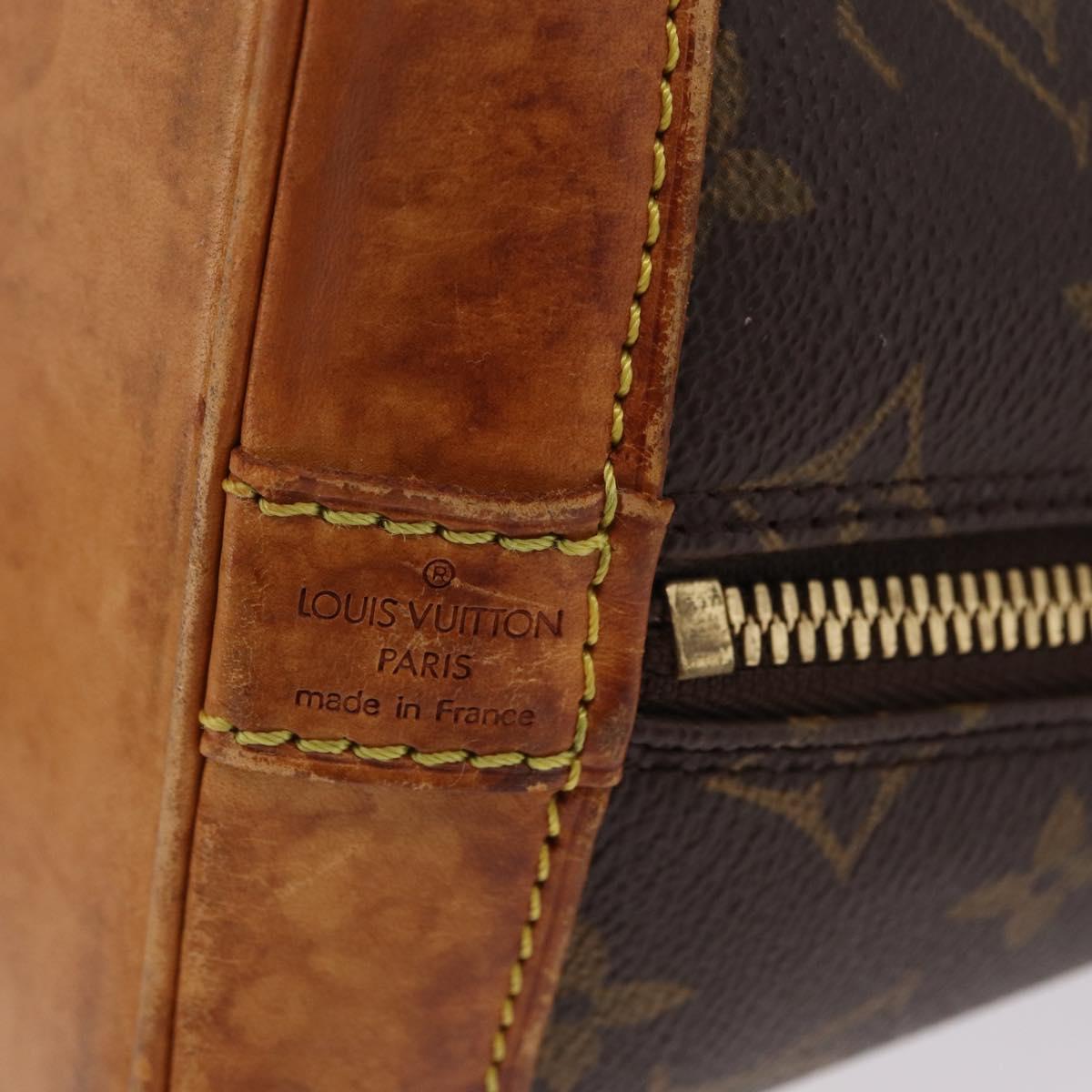 LOUIS VUITTON Monogram Alma Hand Bag M51130 LV Auth bs37207