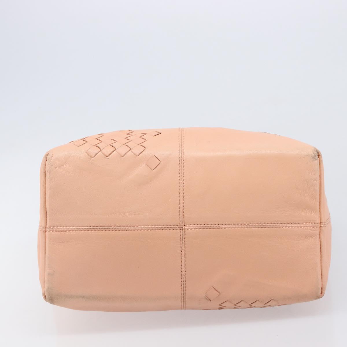 BOTTEGA VENETA INTRECCIATO Hand Bag Leather Pink 131673 Auth bs37220