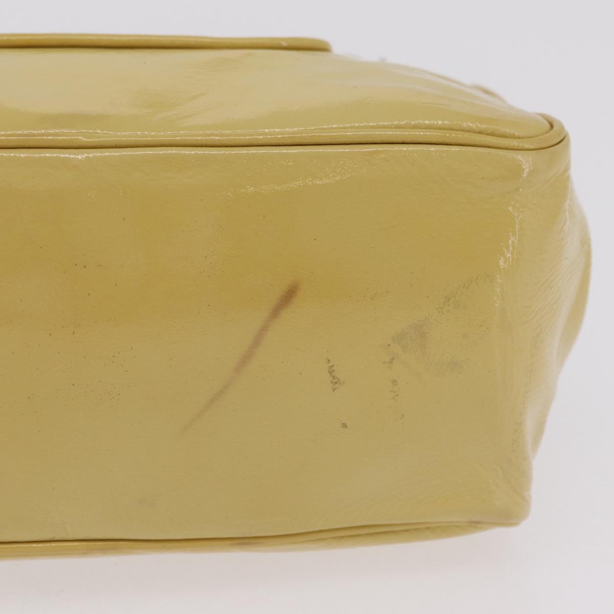 LOUIS VUITTON Cruise line Sac Bicolor Hand Bag Enamel Yellow M92547 Auth bs37225