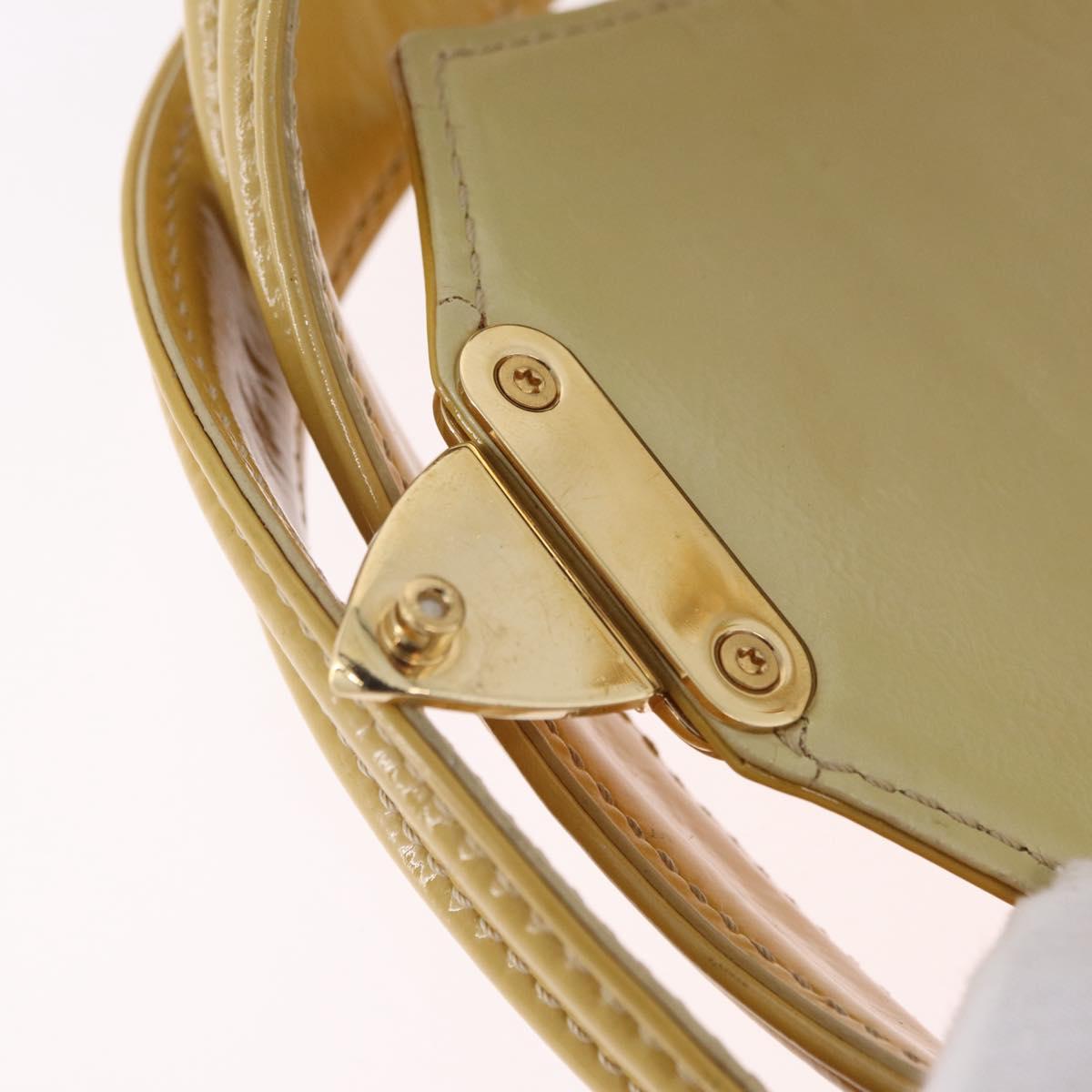 LOUIS VUITTON Cruise line Sac Bicolor Hand Bag Enamel Yellow M92547 Auth bs37225