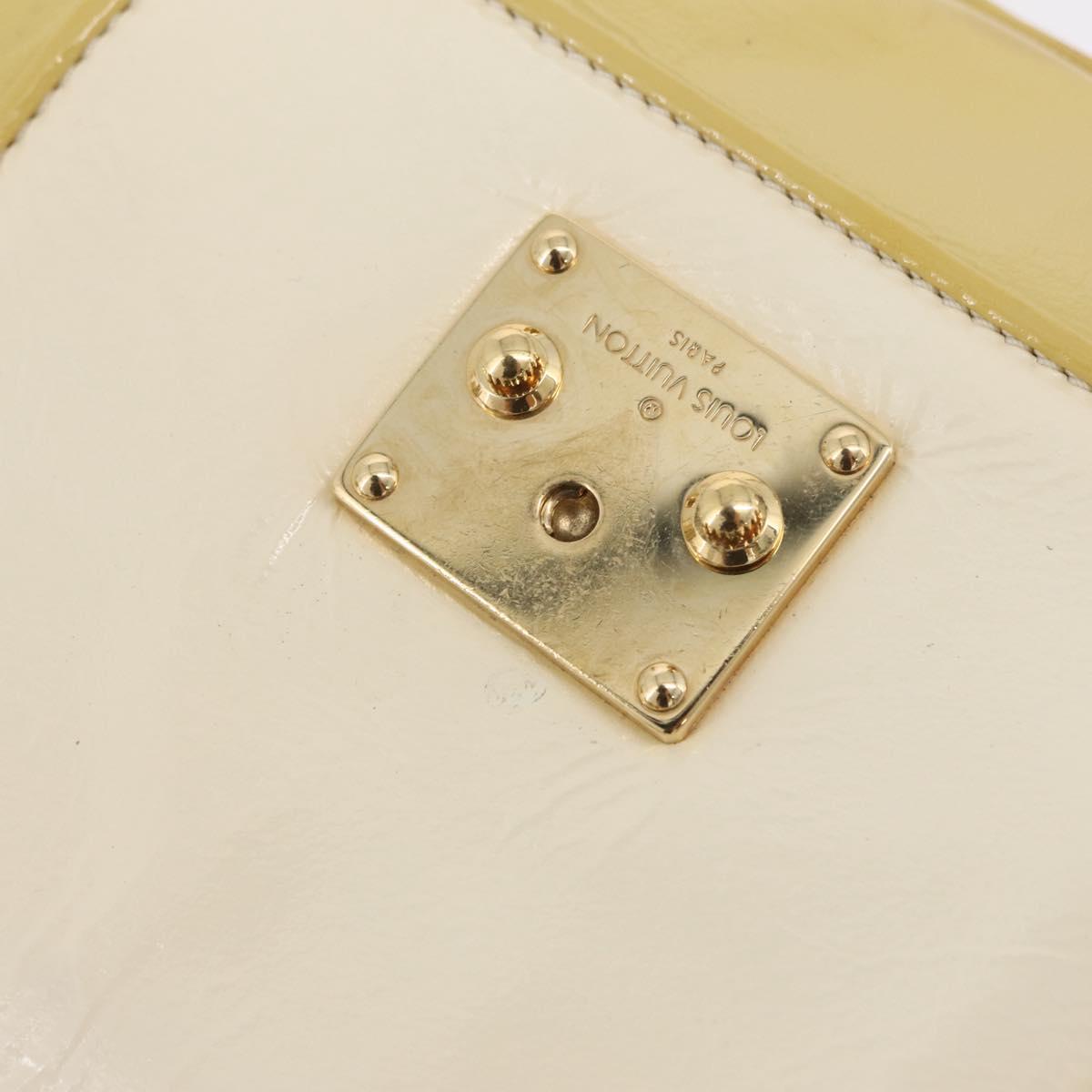 LOUIS VUITTON Cruise line Sac Bicolor Hand Bag Enamel Yellow M92547 Auth bs37225