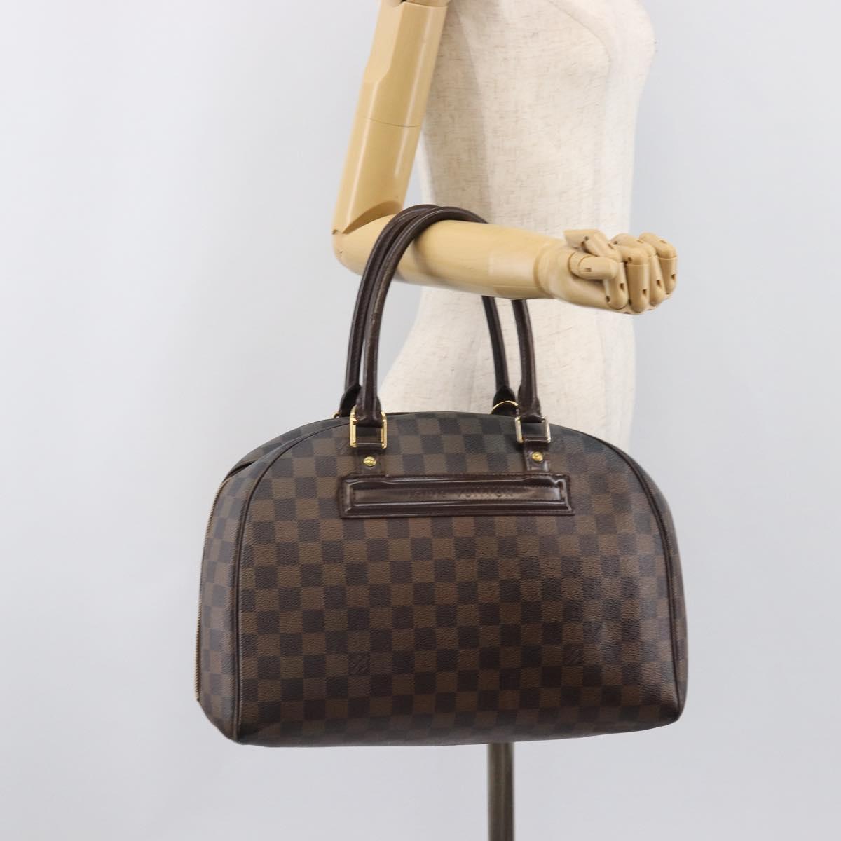 LOUIS VUITTON Damier Ebene Nolita Hand Bag N41455 LV Auth bs37226