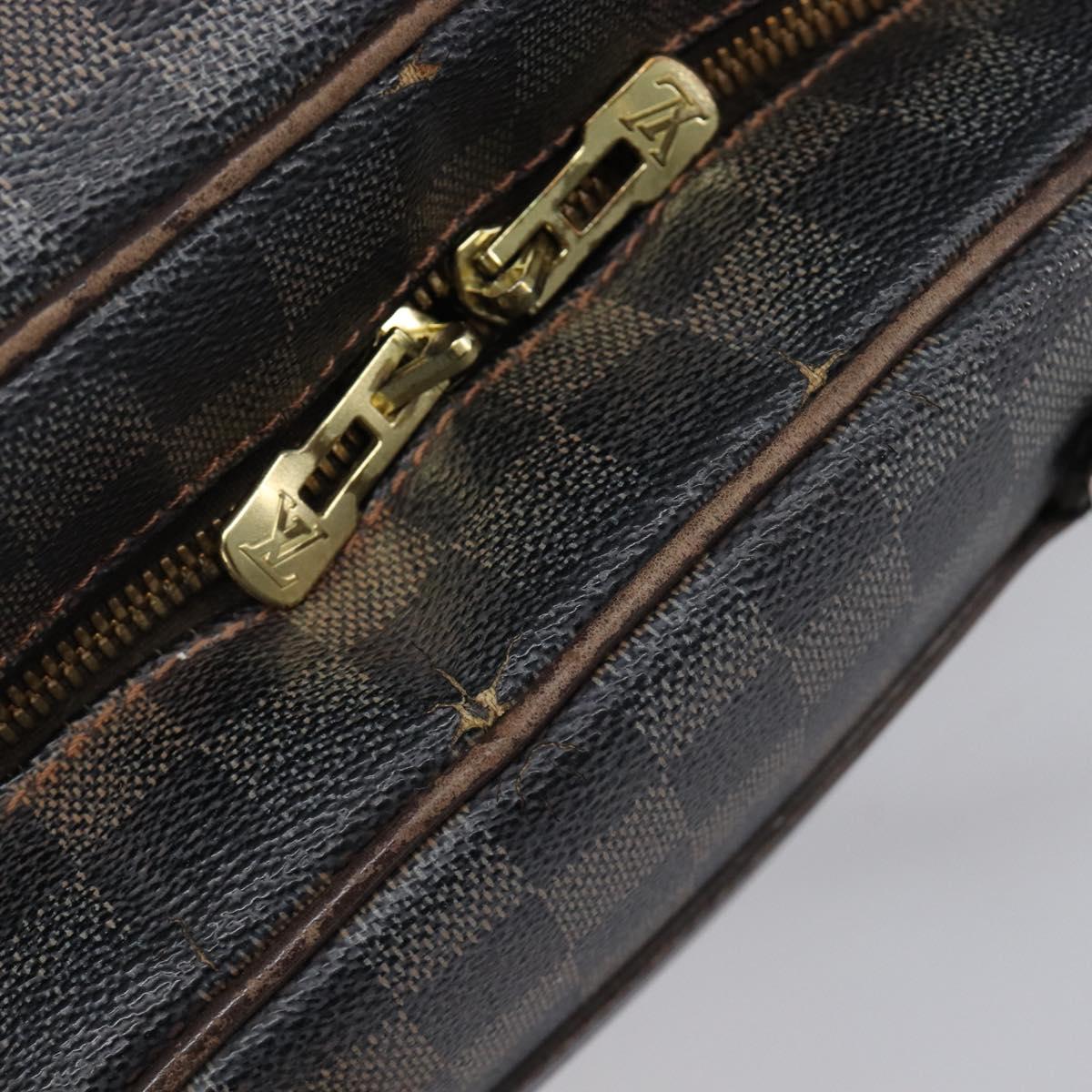 LOUIS VUITTON Damier Ebene Nolita Hand Bag N41455 LV Auth bs37226