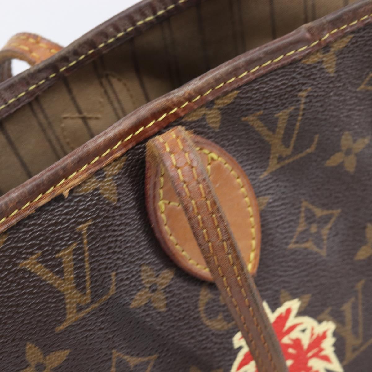 LOUIS VUITTON Monogram My LV World Tour Neverfull MM Tote Bag LV Auth bs37245