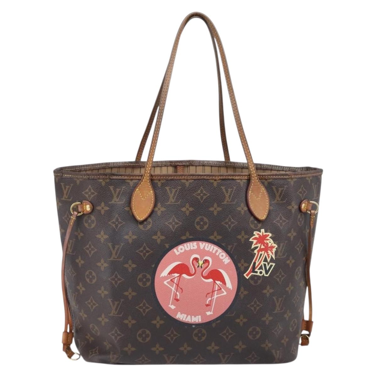 LOUIS VUITTON Monogram My LV World Tour Neverfull MM Tote Bag LV Auth bs37245