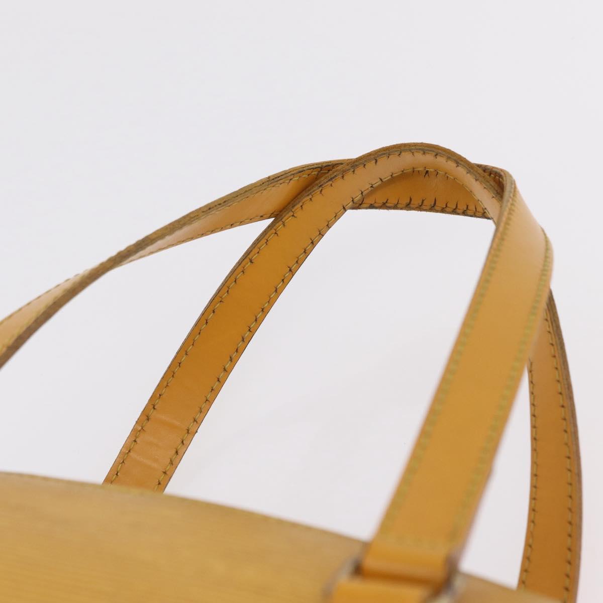 LOUIS VUITTON Epi Soufflot Hand Bag Yellow M52229 LV Auth bs37246
