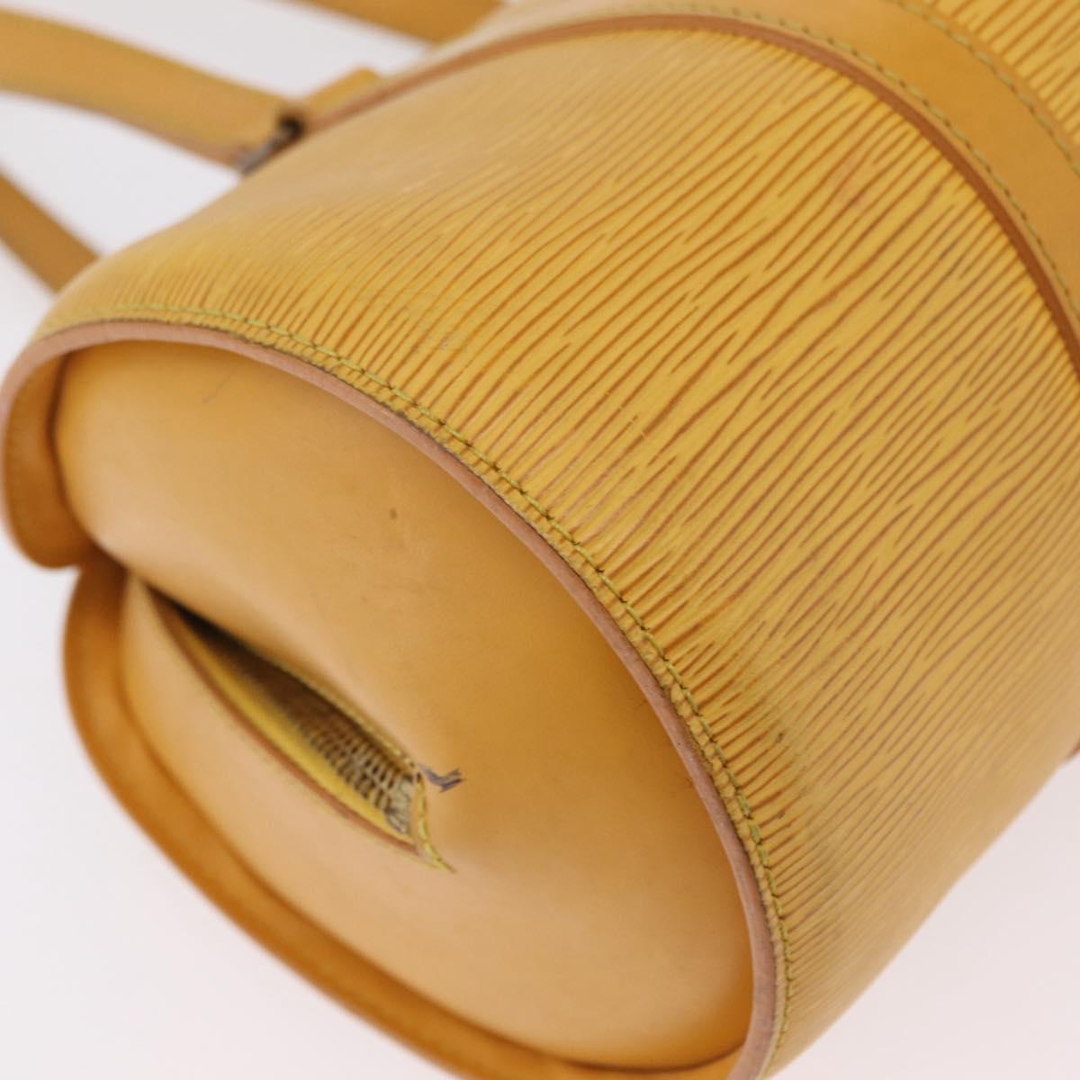 LOUIS VUITTON Epi Soufflot Hand Bag Yellow M52229 LV Auth bs37246