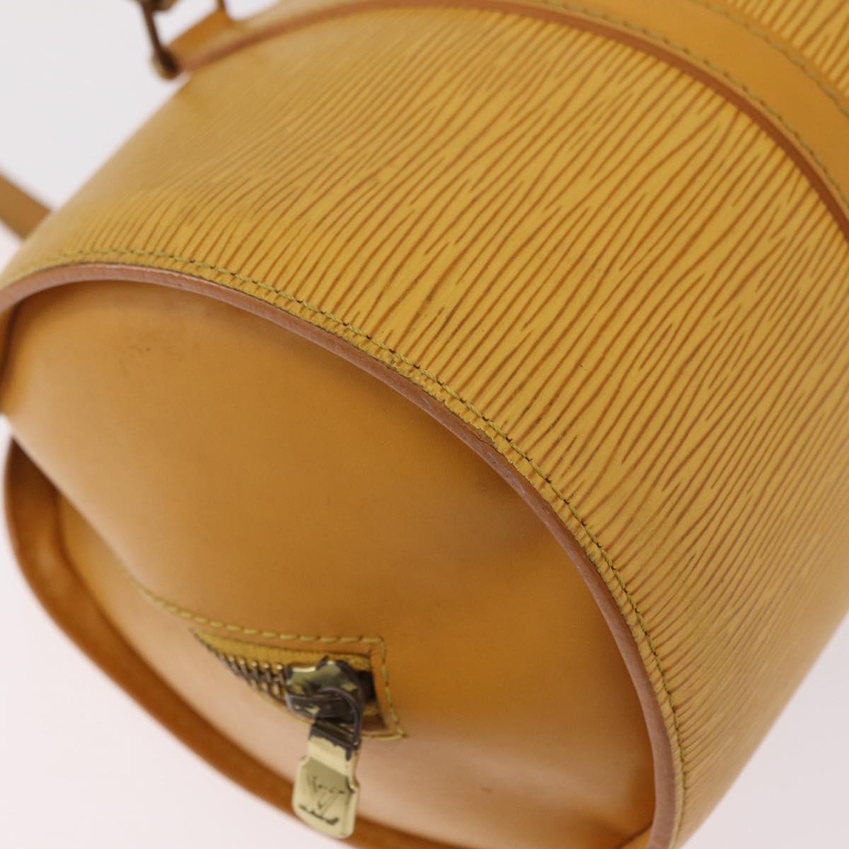 LOUIS VUITTON Epi Soufflot Hand Bag Yellow M52229 LV Auth bs37246