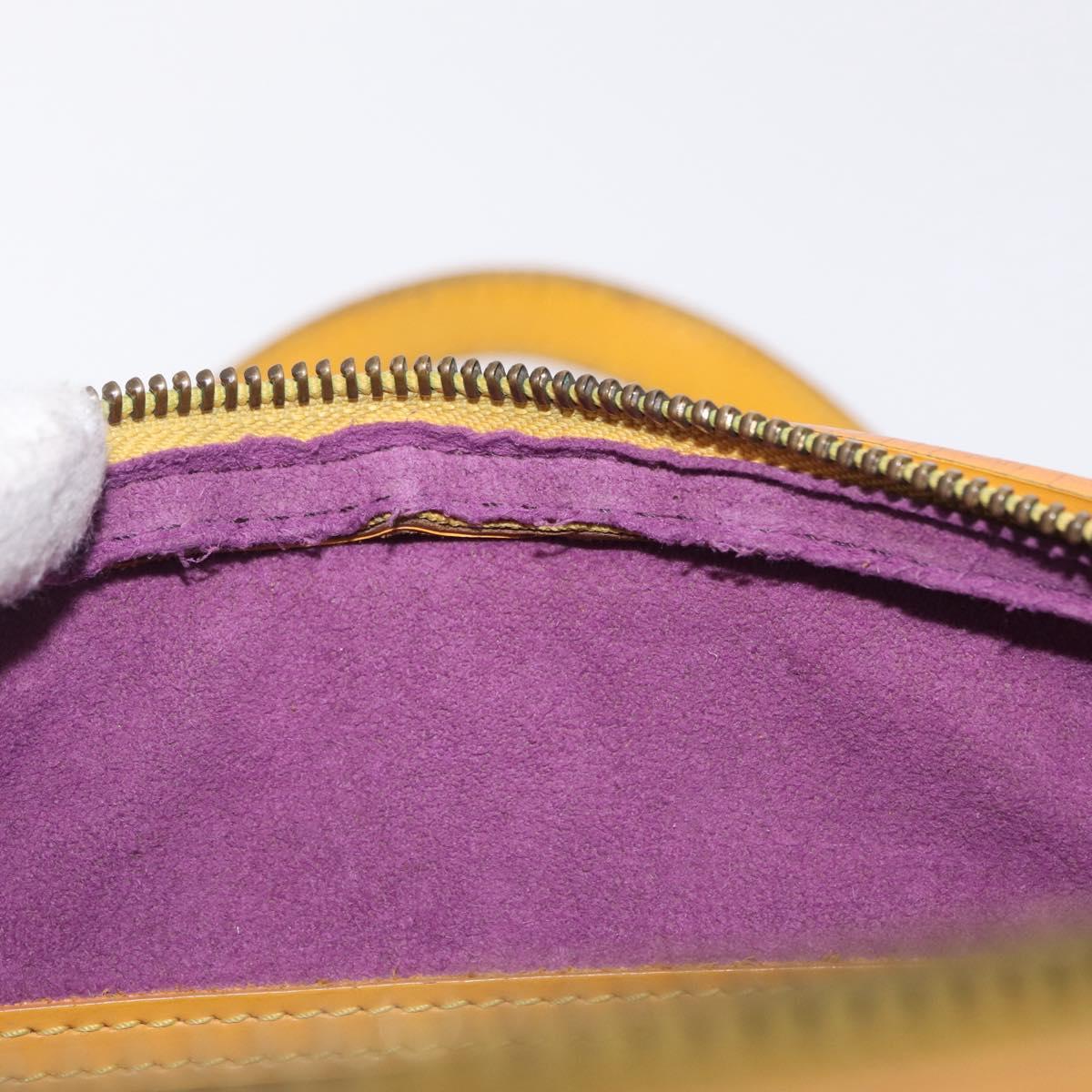 LOUIS VUITTON Epi Soufflot Hand Bag Yellow M52229 LV Auth bs37246