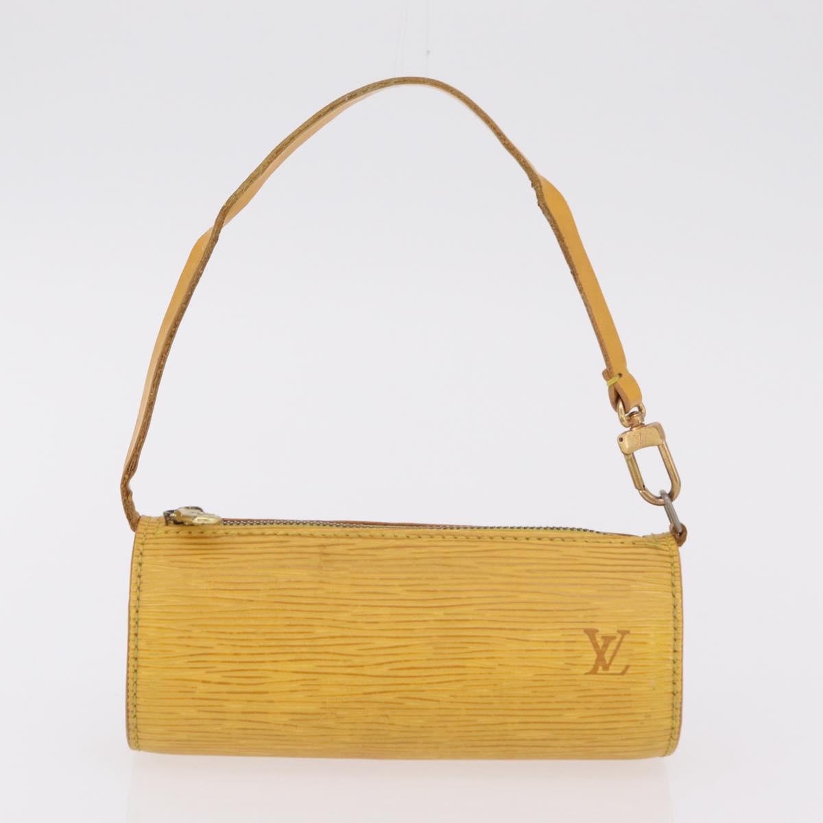 LOUIS VUITTON Epi Soufflot Hand Bag Yellow M52229 LV Auth bs37246