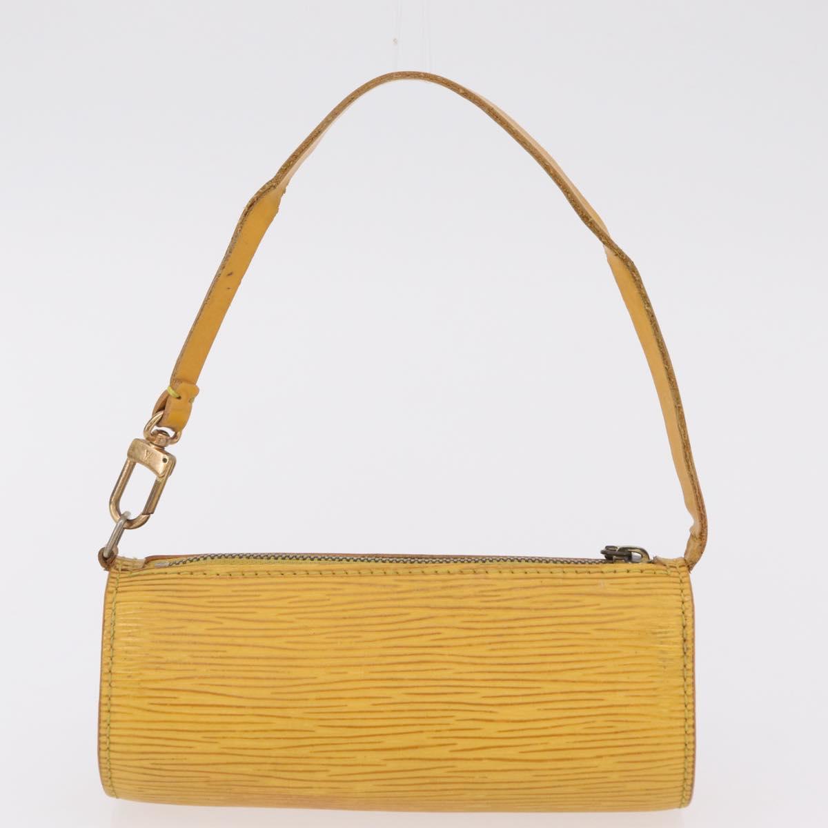 LOUIS VUITTON Epi Soufflot Hand Bag Yellow M52229 LV Auth bs37246