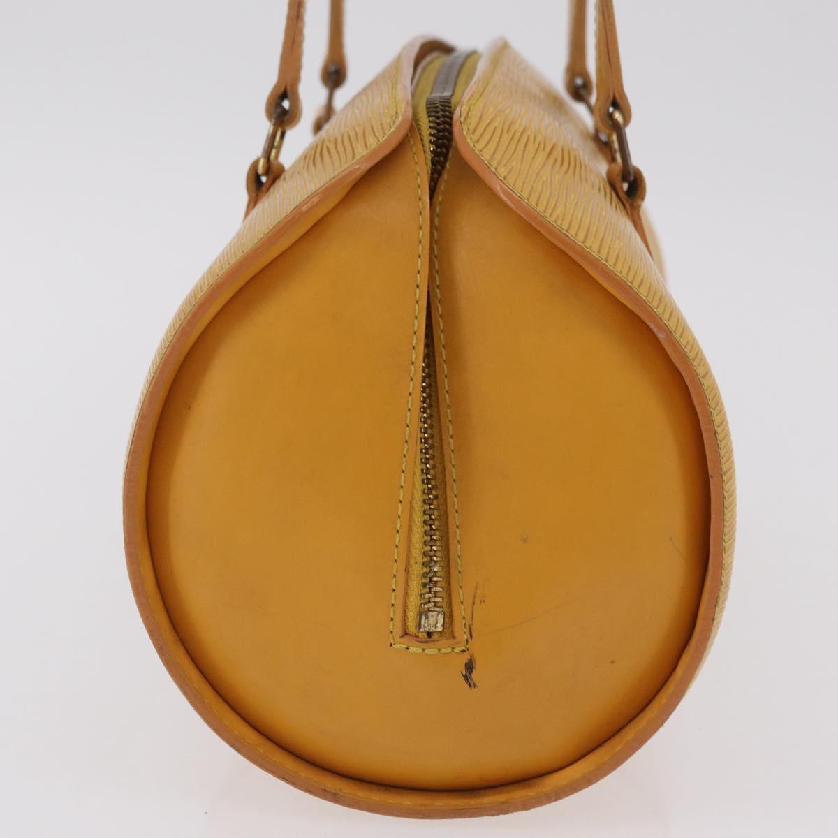 LOUIS VUITTON Epi Soufflot Hand Bag Yellow M52229 LV Auth bs37246