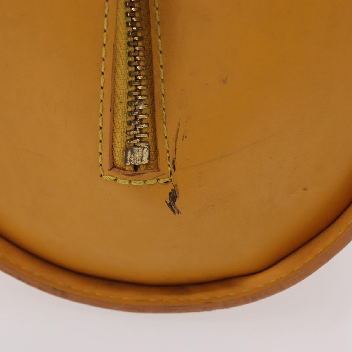 LOUIS VUITTON Epi Soufflot Hand Bag Yellow M52229 LV Auth bs37246