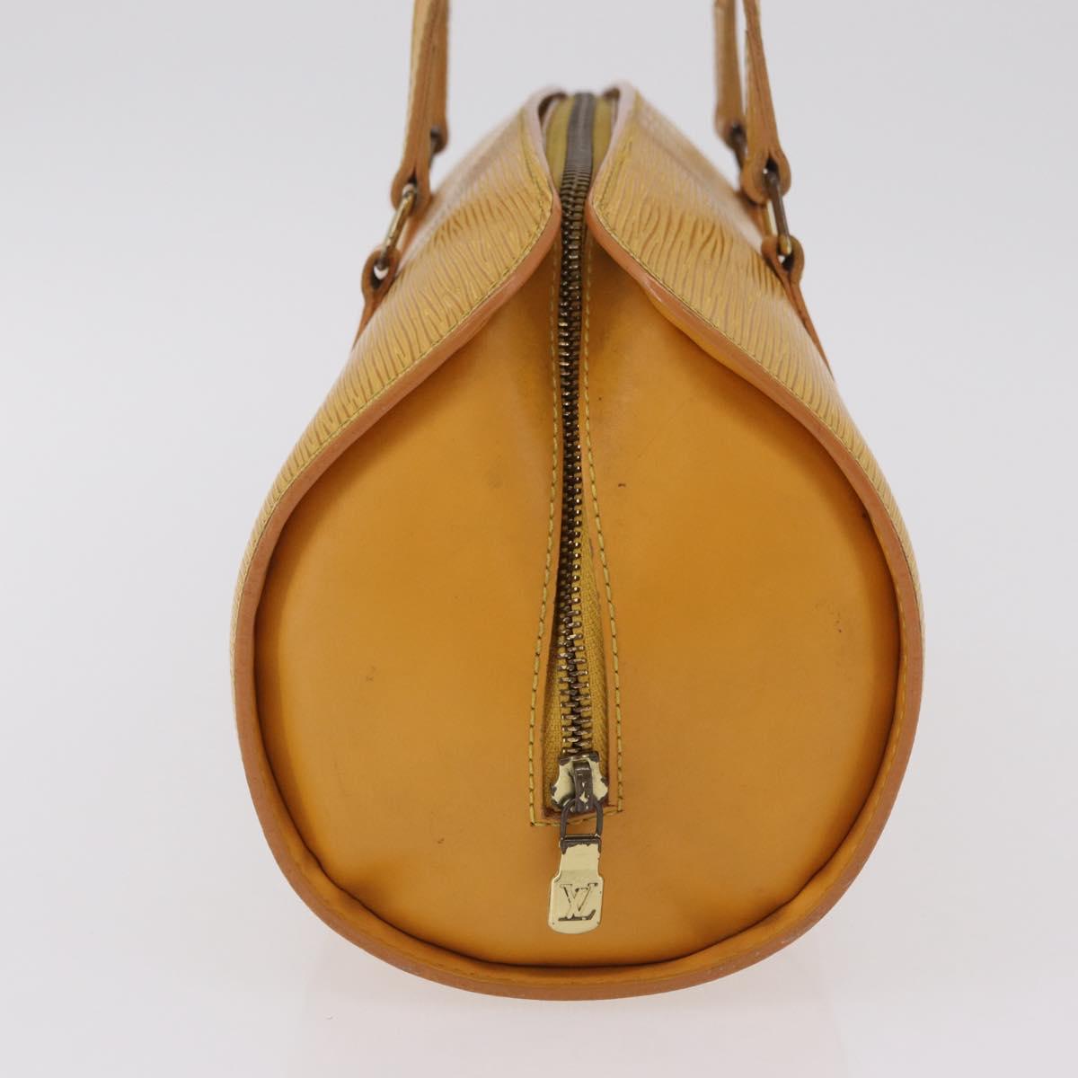 LOUIS VUITTON Epi Soufflot Hand Bag Yellow M52229 LV Auth bs37246