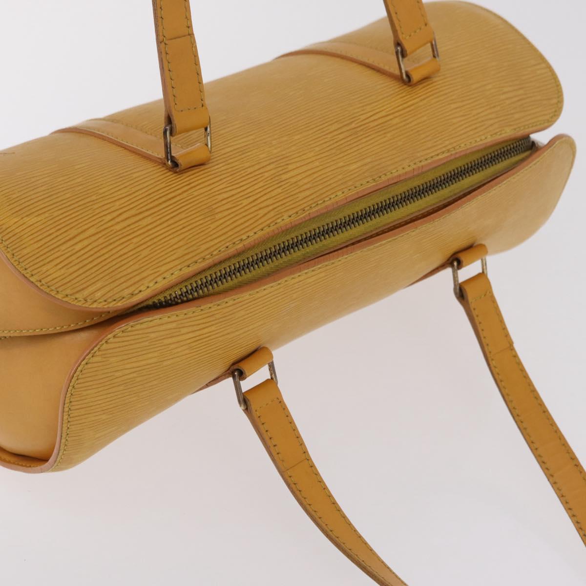 LOUIS VUITTON Epi Soufflot Hand Bag Yellow M52229 LV Auth bs37246