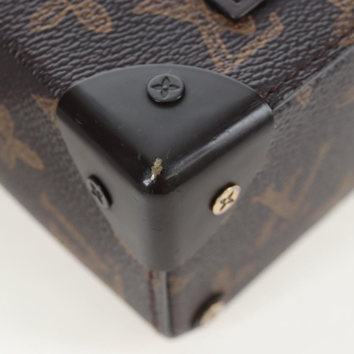 LOUIS VUITTON Monogram Vertical Box Trunk Shoulder Bag M59664 LV Auth bs37247