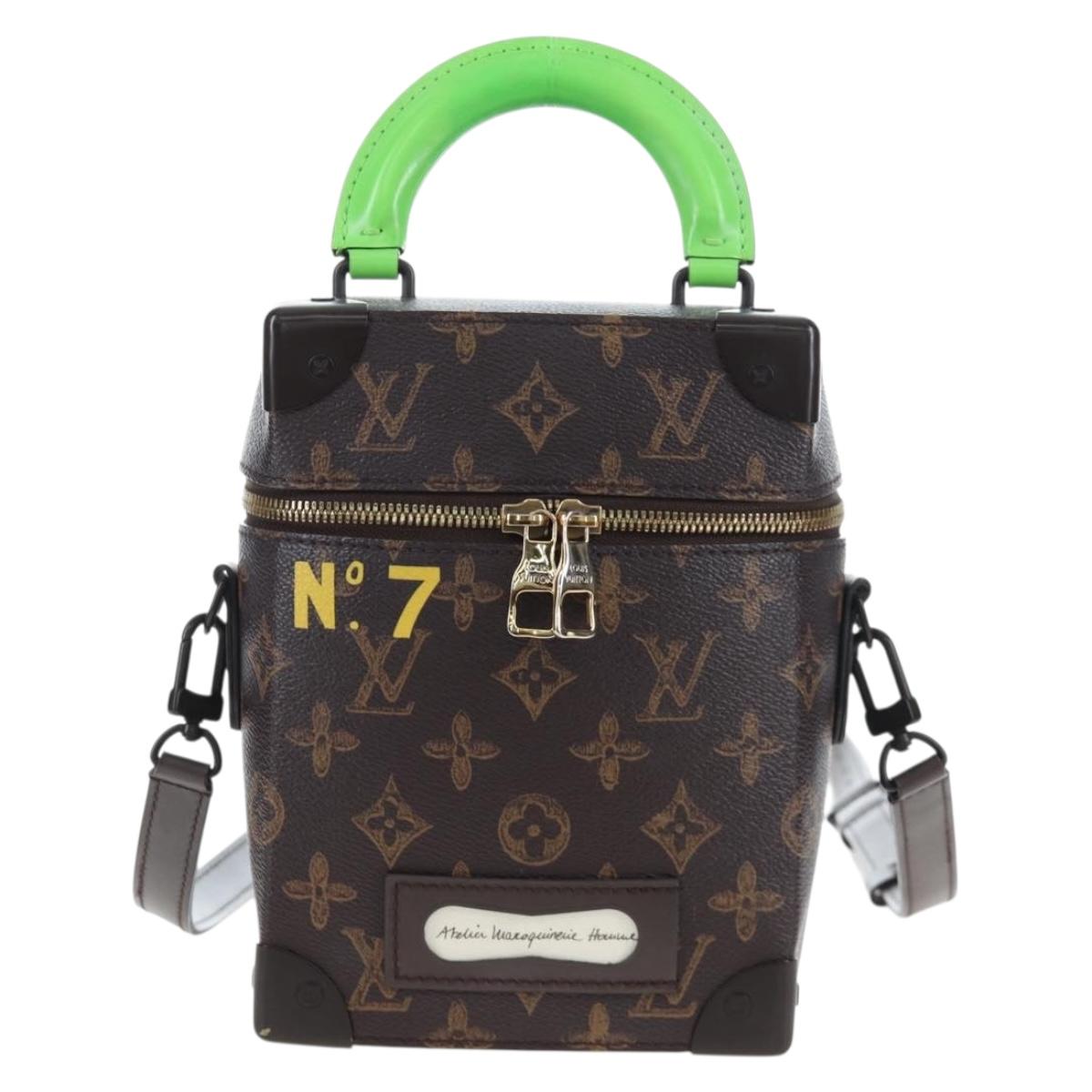 LOUIS VUITTON Monogram Vertical Box Trunk Shoulder Bag M59664 LV Auth bs37247