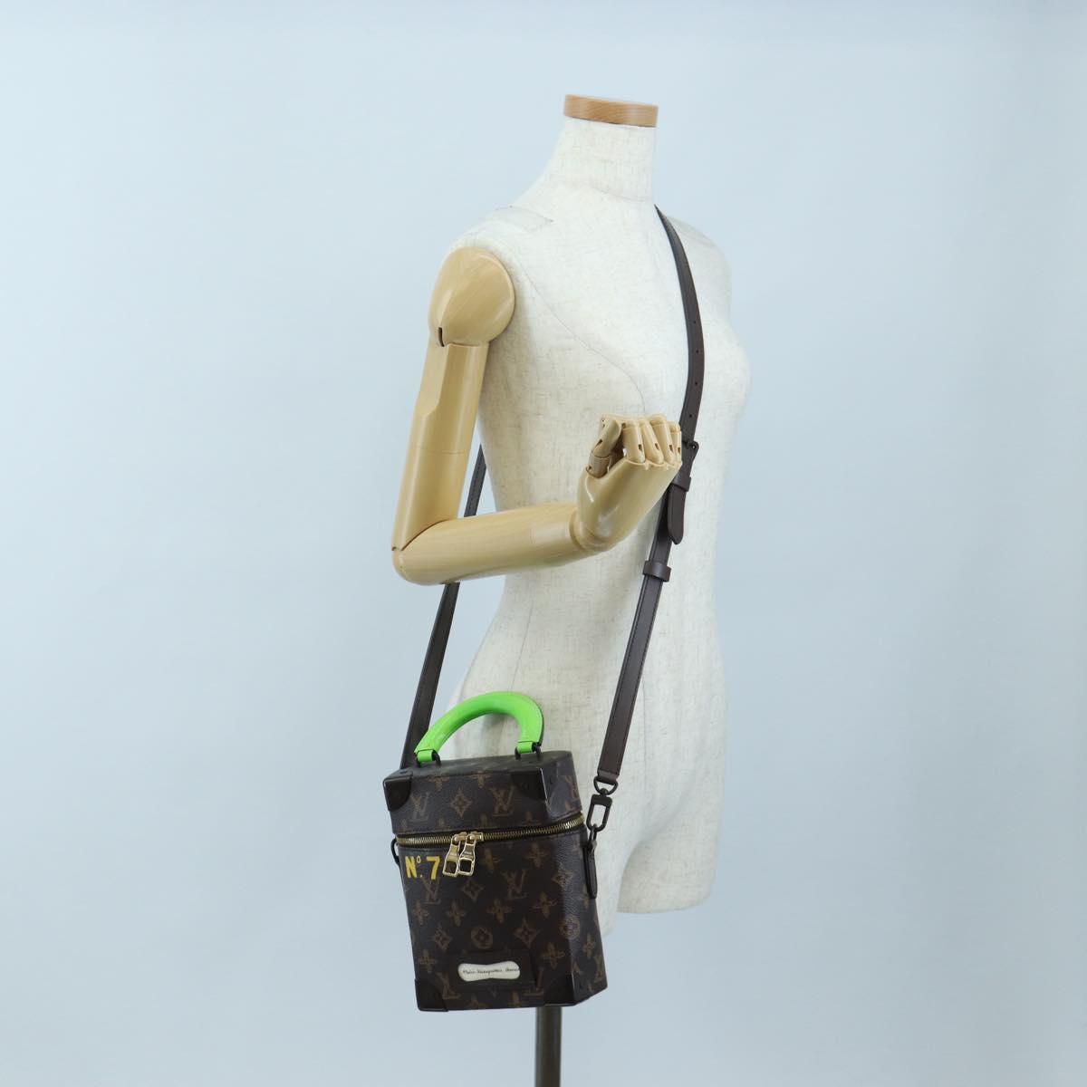 LOUIS VUITTON Monogram Vertical Box Trunk Shoulder Bag M59664 LV Auth bs37247