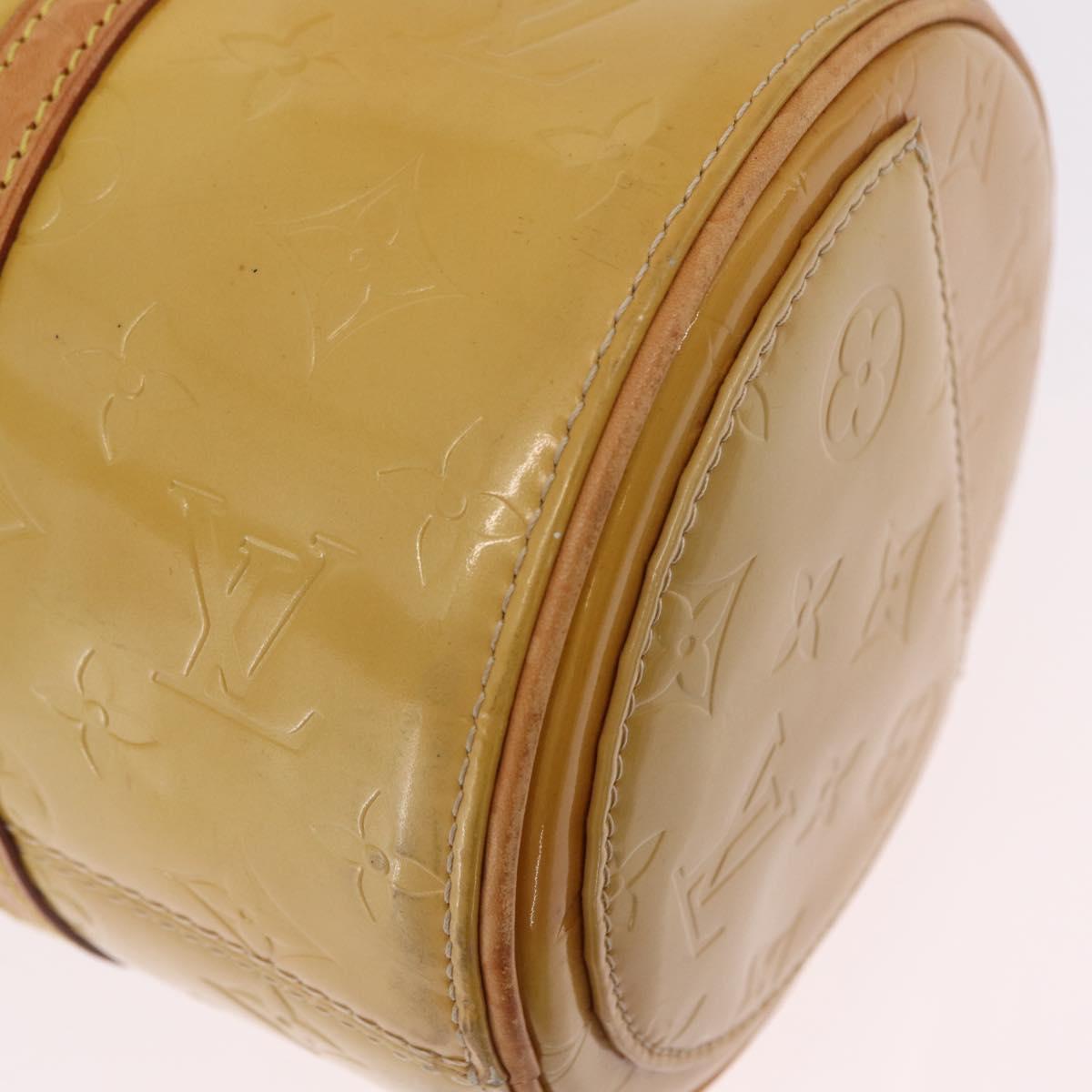 LOUIS VUITTON Monogram Vernis Bedford Hand Bag Beige M91006 LV Auth bs37266
