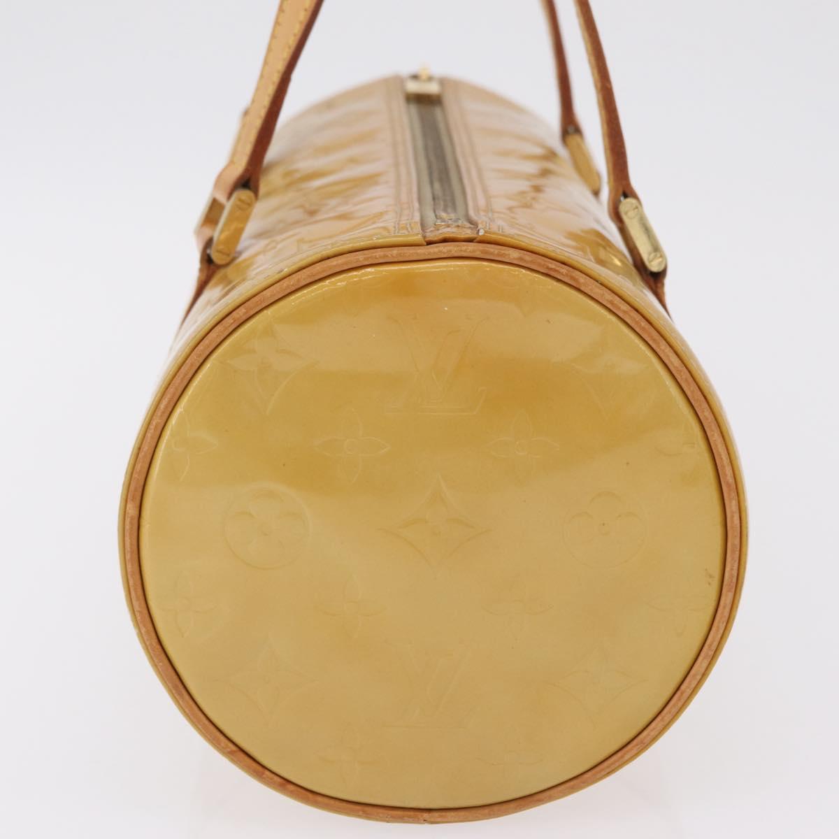 LOUIS VUITTON Monogram Vernis Bedford Hand Bag Beige M91006 LV Auth bs37266