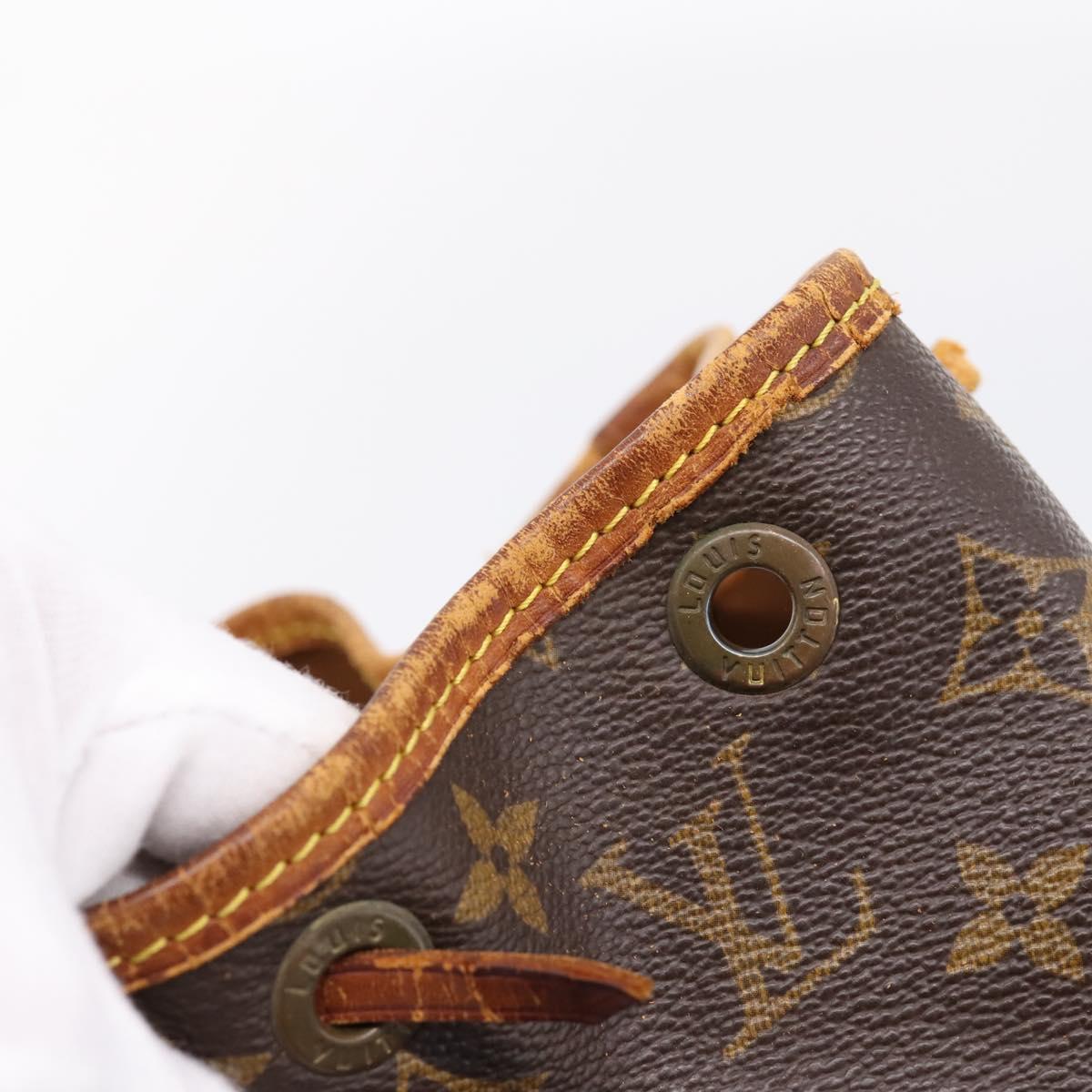 LOUIS VUITTON Monogram Petit Noe Shoulder Bag M42226 LV Auth bs37270