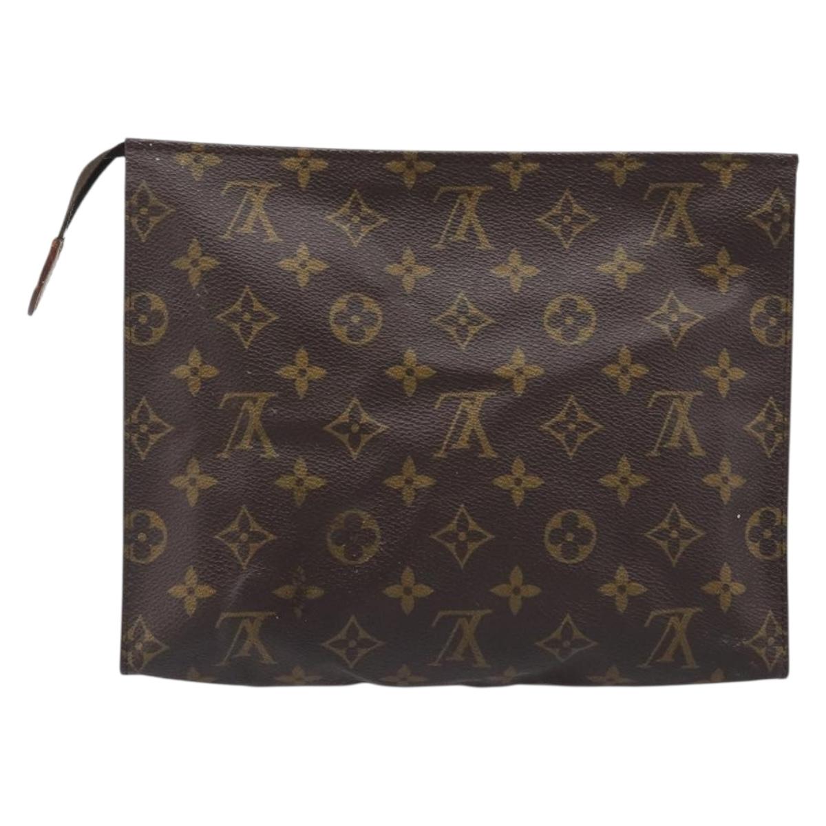 LOUIS VUITTON Monogram Poche Toilette 26 Pouch M47542 LV Auth bs37273