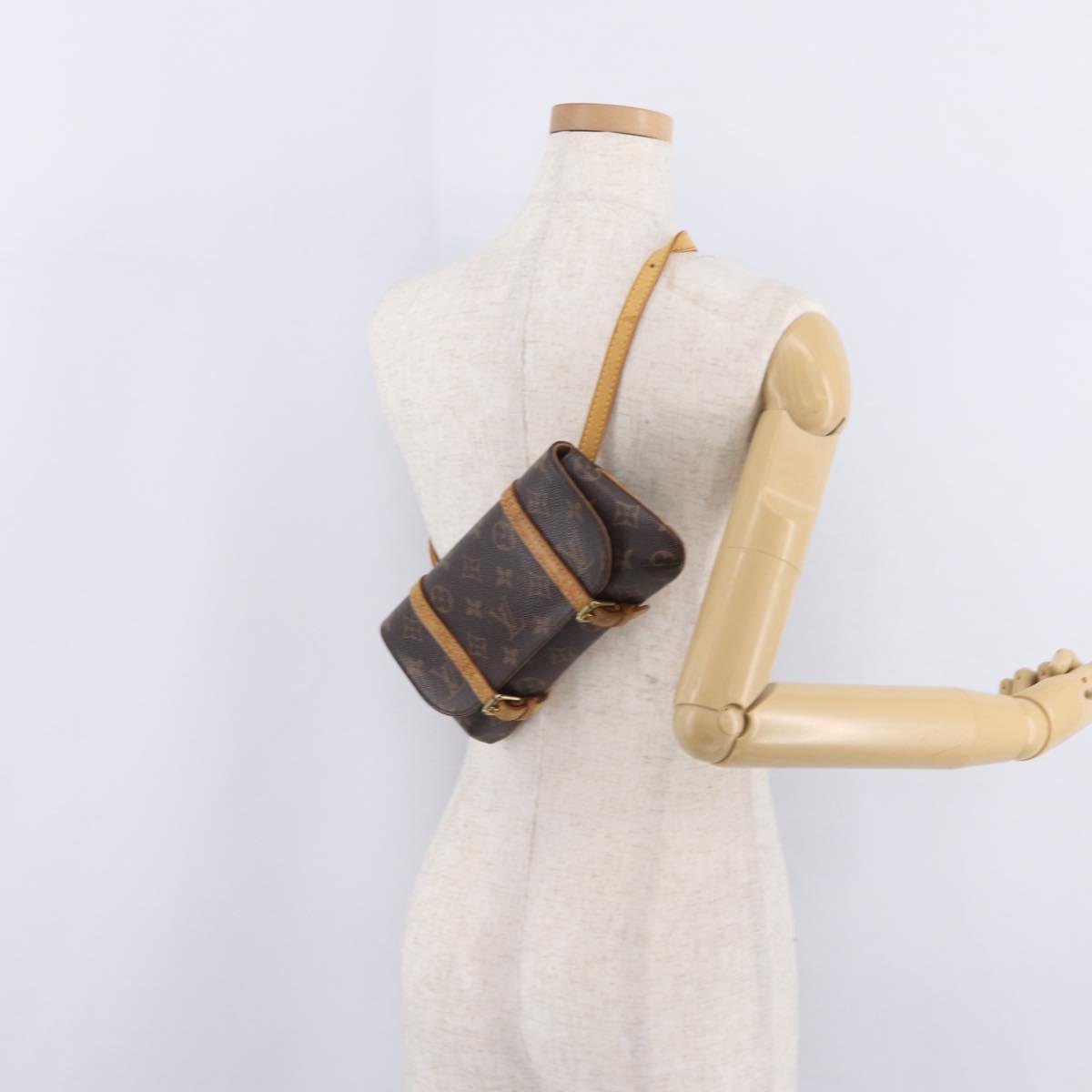 LOUIS VUITTON Monogram Pochette Marrell Waist Bag M51159 LV Auth bs37275