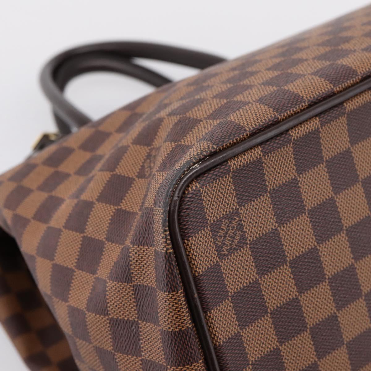LOUIS VUITTON Damier Ebene Greenwich GM Boston Bag N41155 LV Auth bs37278A