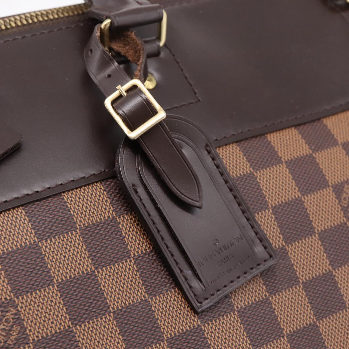 LOUIS VUITTON Damier Ebene Greenwich GM Boston Bag N41155 LV Auth bs37278A