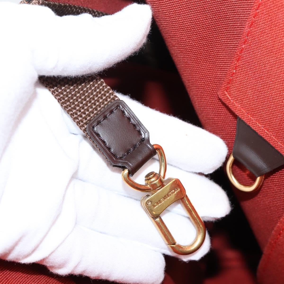 LOUIS VUITTON Damier Ebene Greenwich GM Boston Bag N41155 LV Auth bs37278A