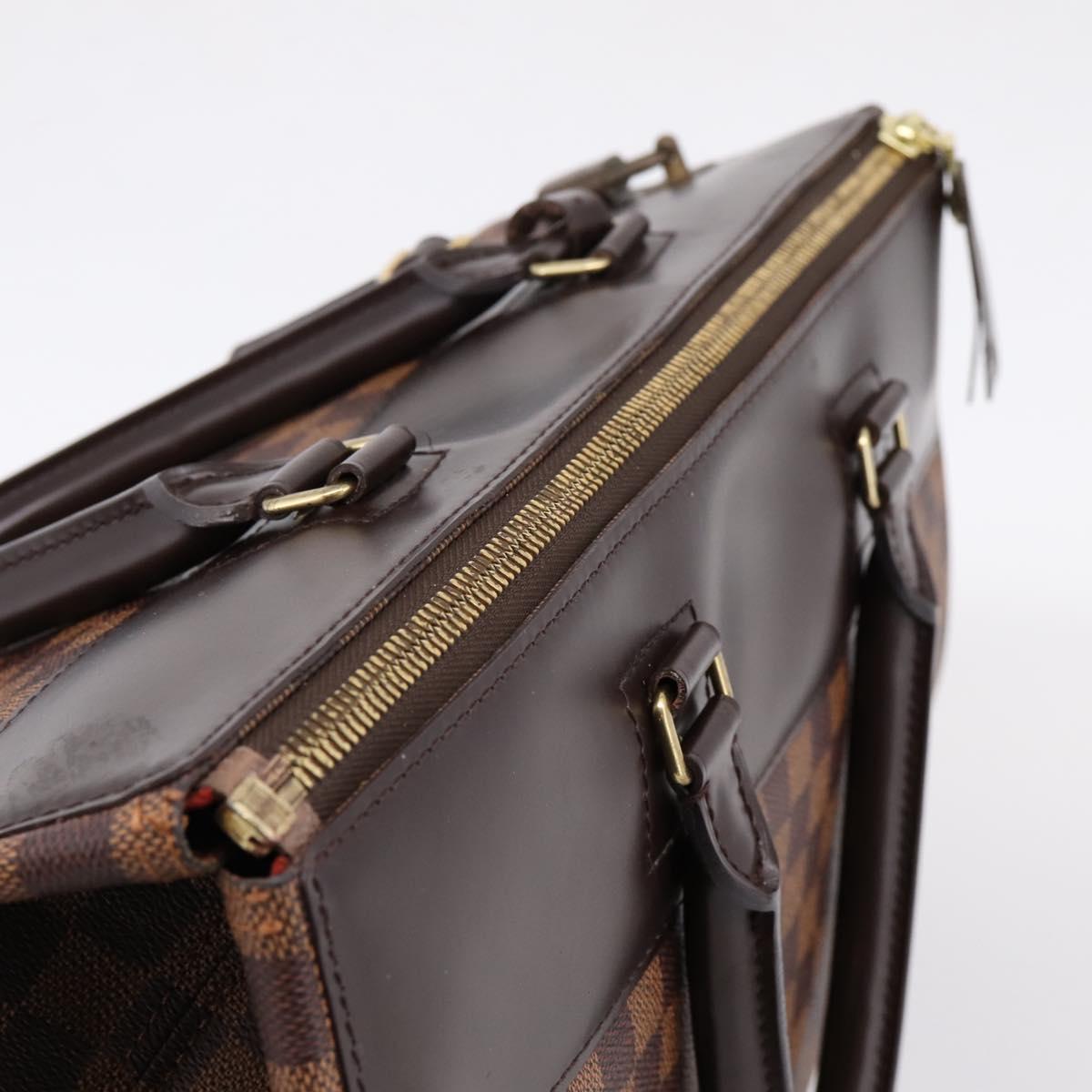 LOUIS VUITTON Damier Ebene Greenwich GM Boston Bag N41155 LV Auth bs37278A
