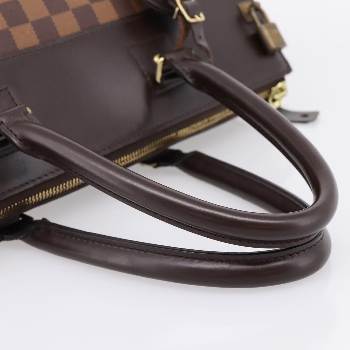 LOUIS VUITTON Damier Ebene Greenwich GM Boston Bag N41155 LV Auth bs37278A