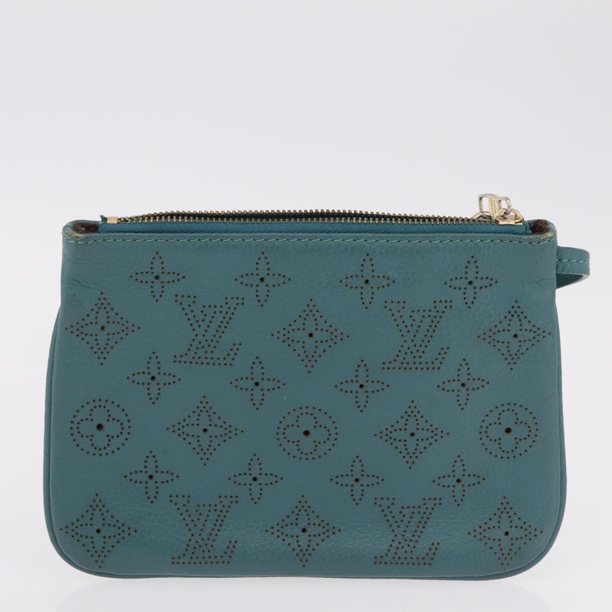 LOUIS VUITTON Damier Azur Monogram Empreinte Monogram Mahina 3 Set Auth bs37286