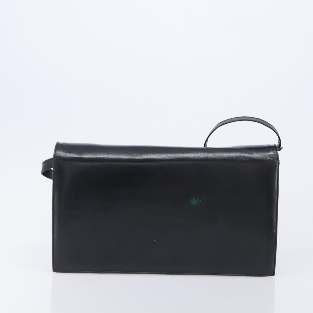 GIVENCHY Shoulder Bag Leather 2 Set Black Auth bs37287