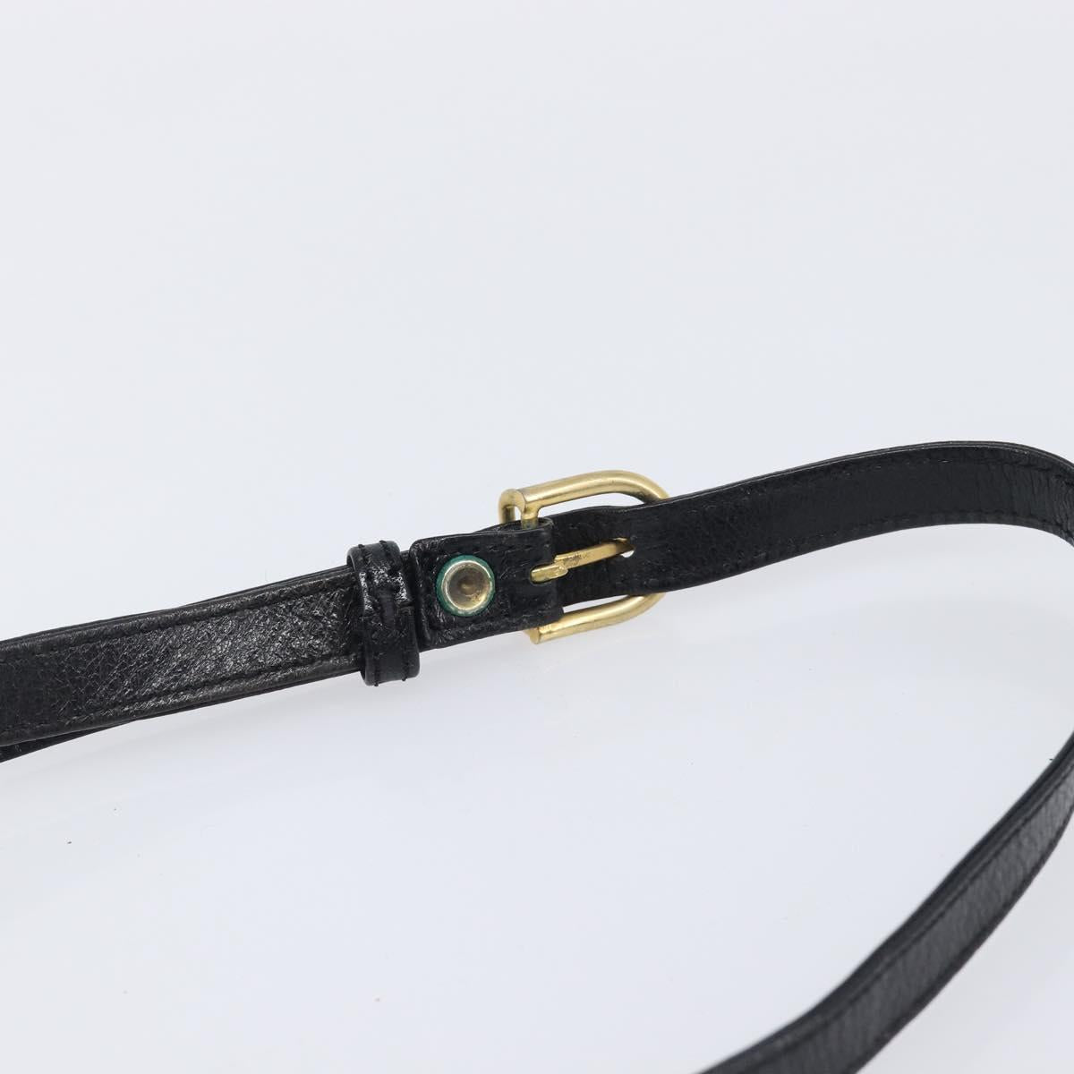 GIVENCHY Shoulder Bag Leather 2 Set Black Auth bs37287