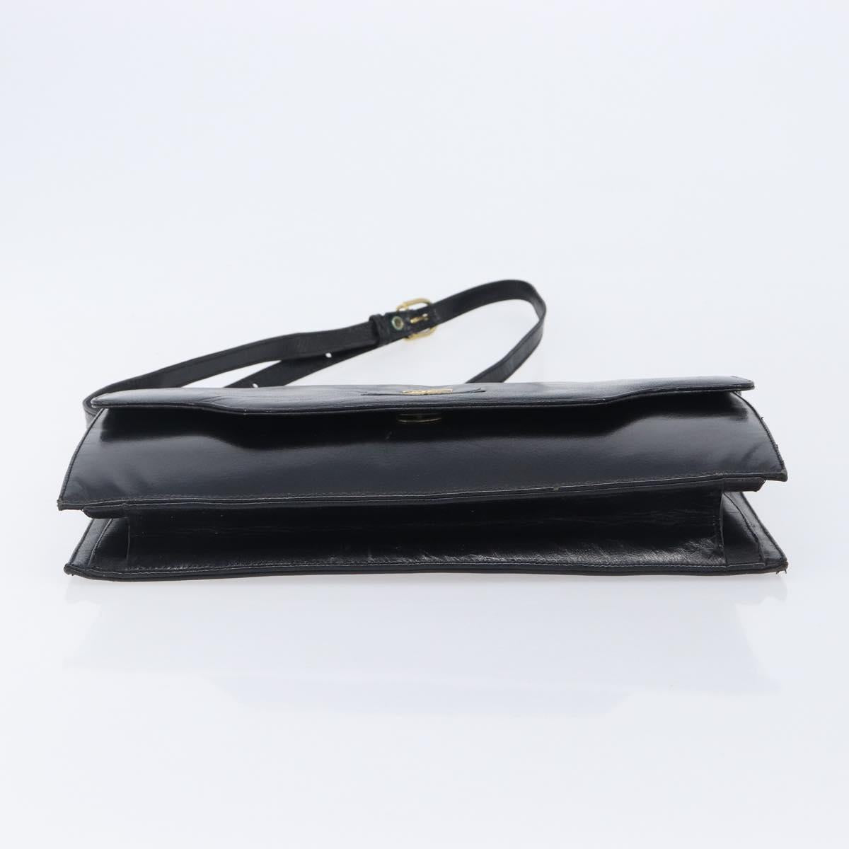 GIVENCHY Shoulder Bag Leather 2 Set Black Auth bs37287